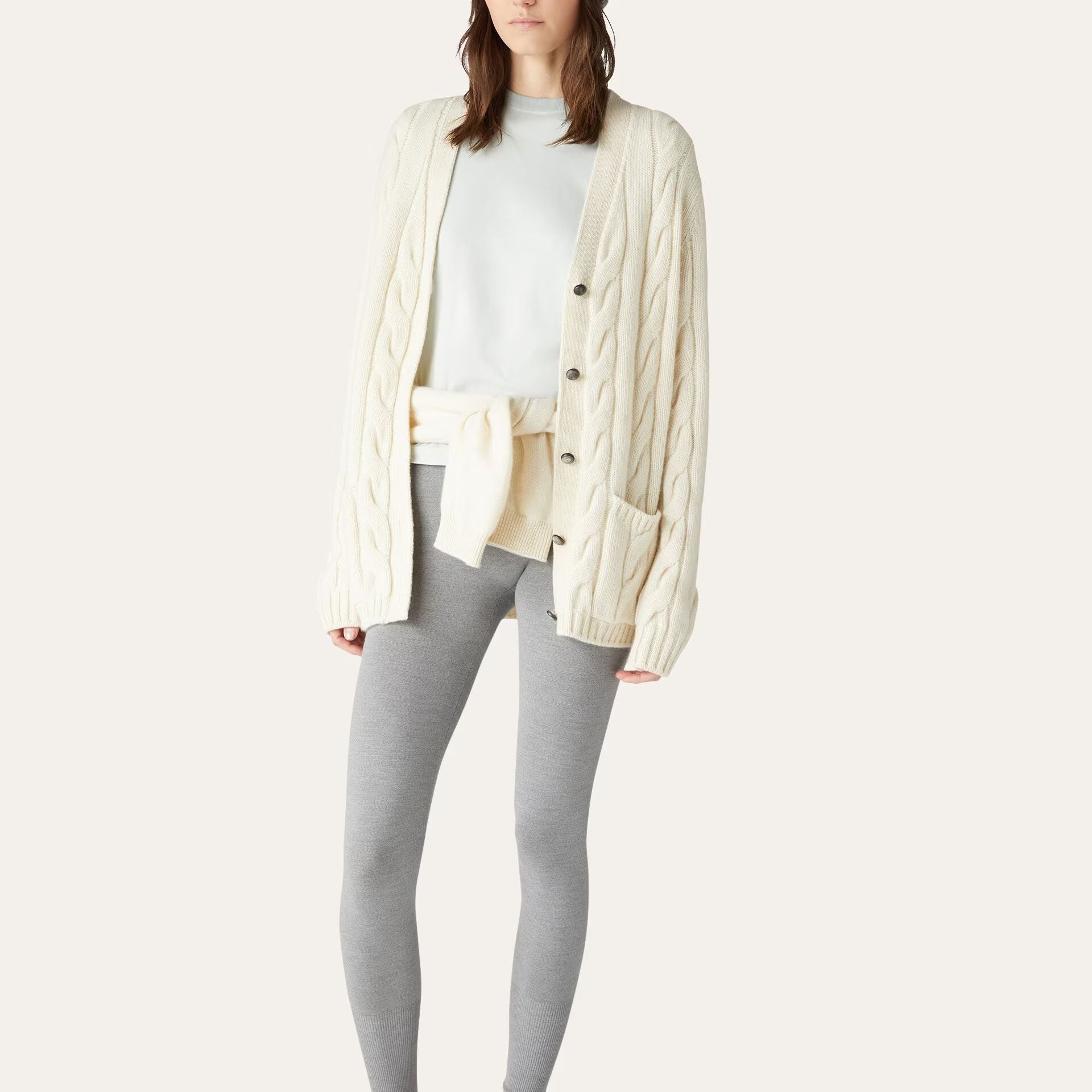 Loro Piana Napier Cardigan in Baby Cashmere Coarsehair