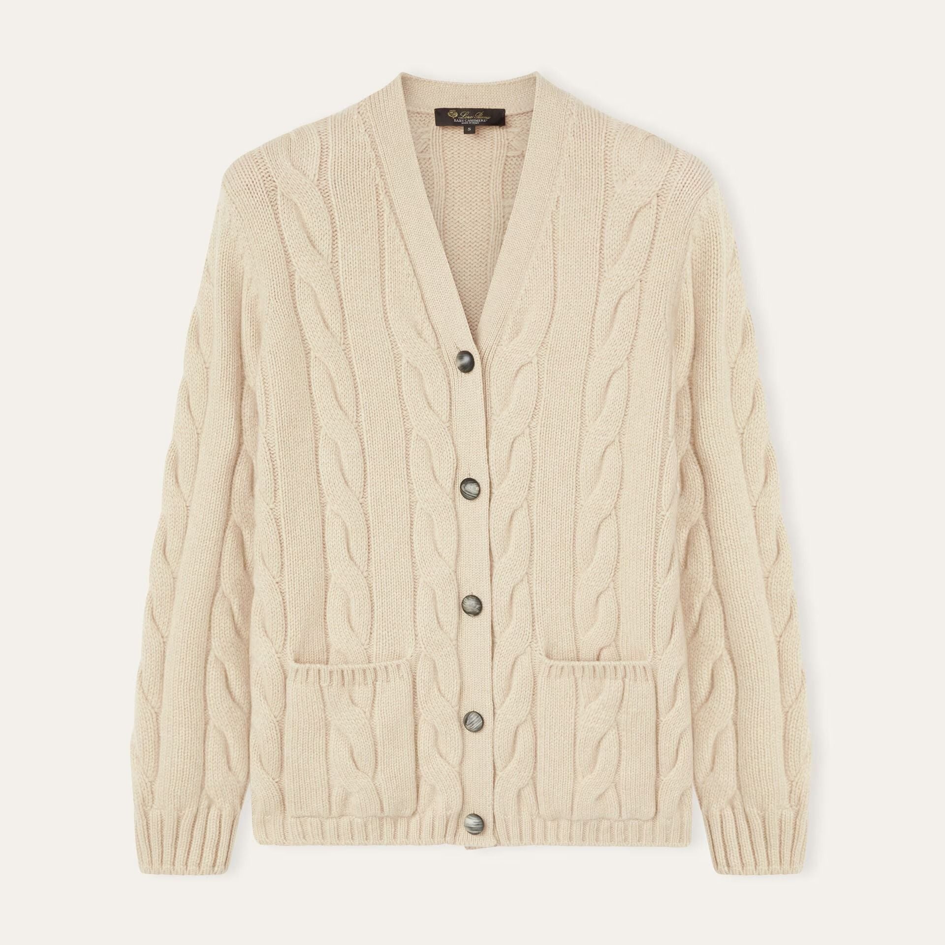Loro Piana Napier Cardigan in Baby Cashmere Coarsehair