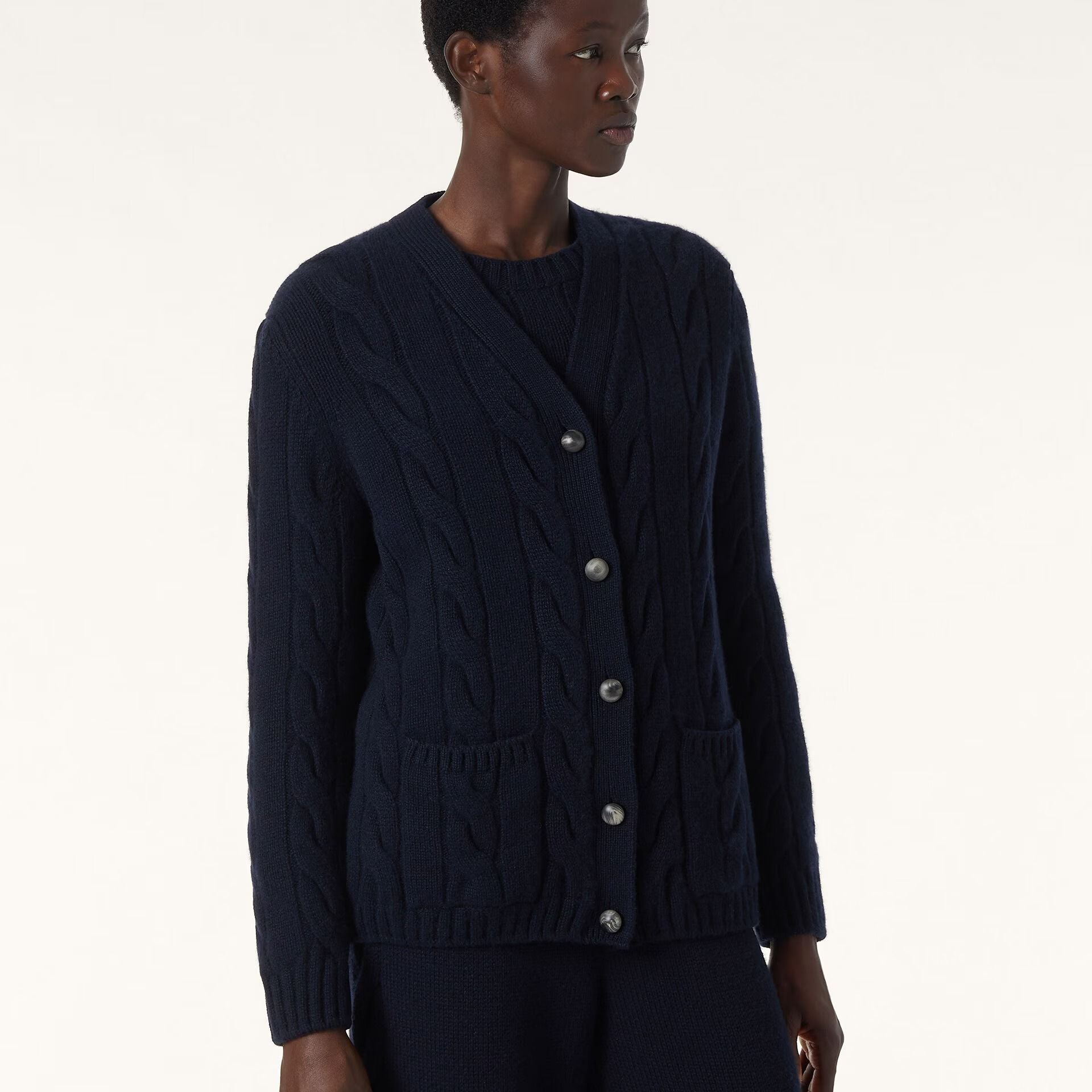 Loro Piana Napier Cardigan in Baby Cashmere Coarsehair
