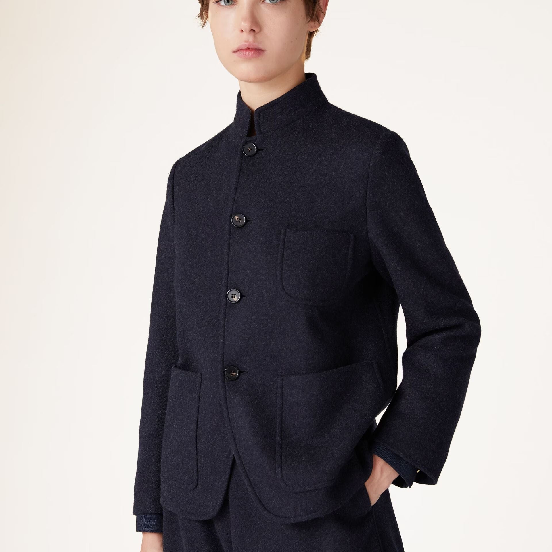 Loro Piana Spagna Mini Jacket in Jersey Novalis