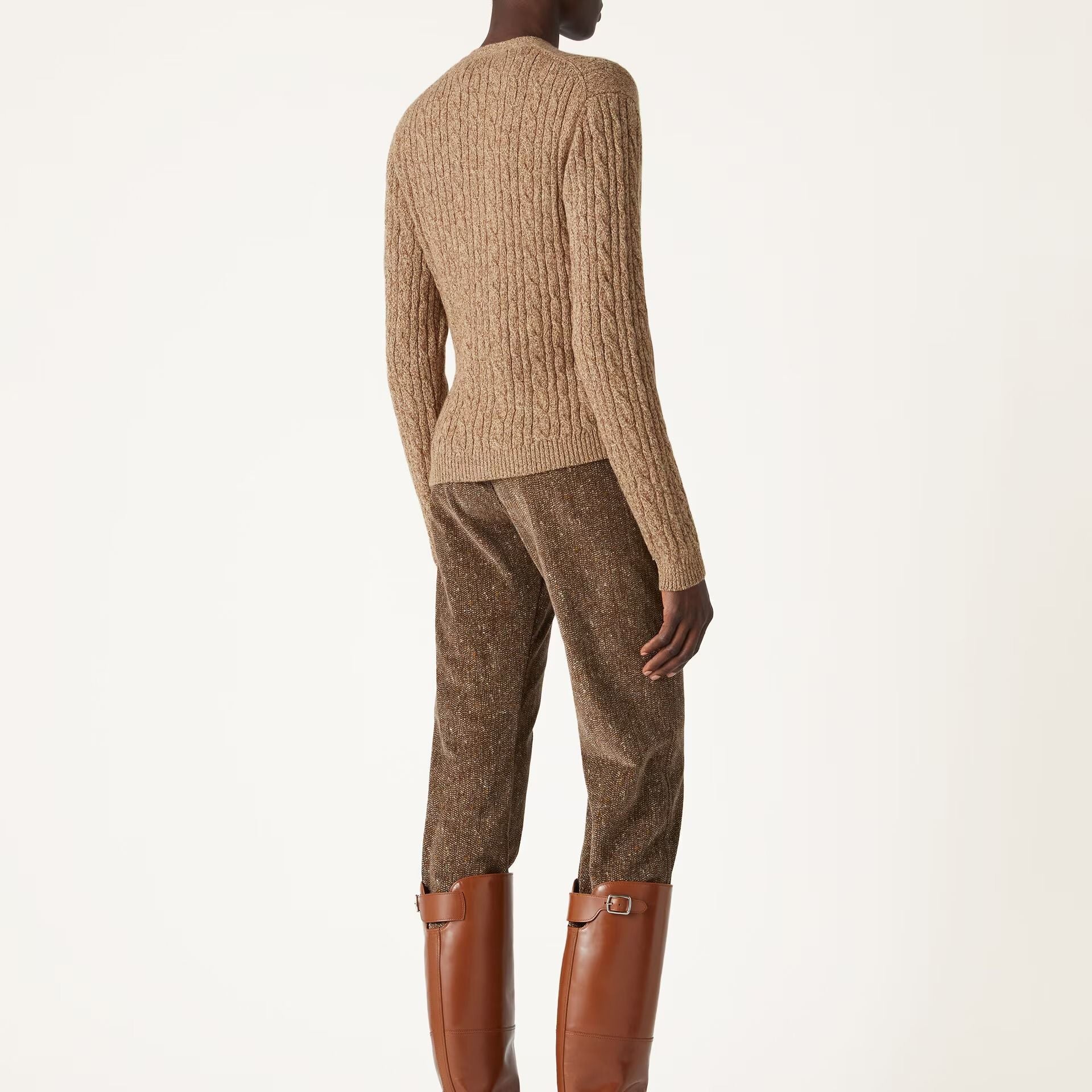 Loro Piana Treccia Cardigan in Baby Cashmere