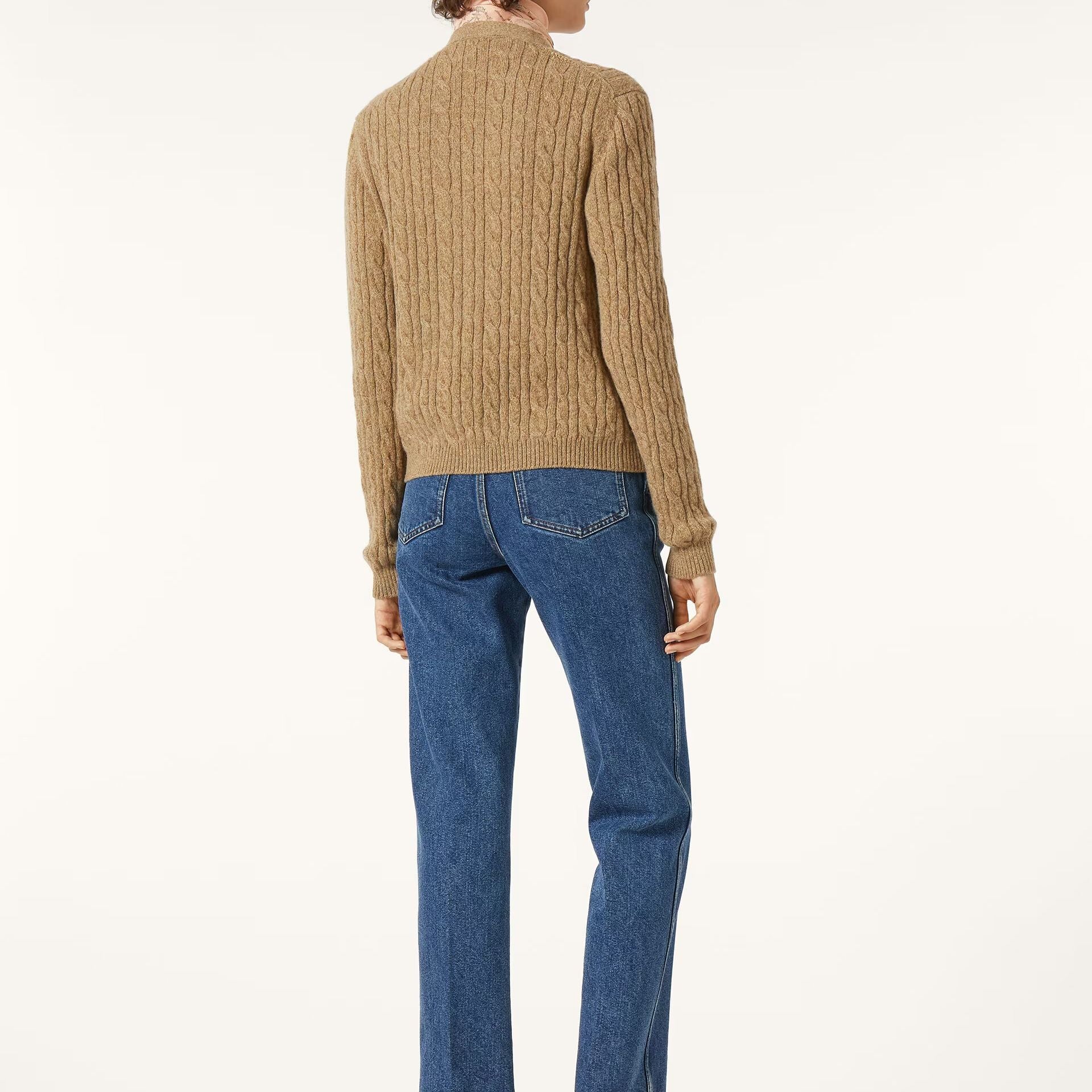 Loro Piana Treccia Cardigan in Baby Cashmere