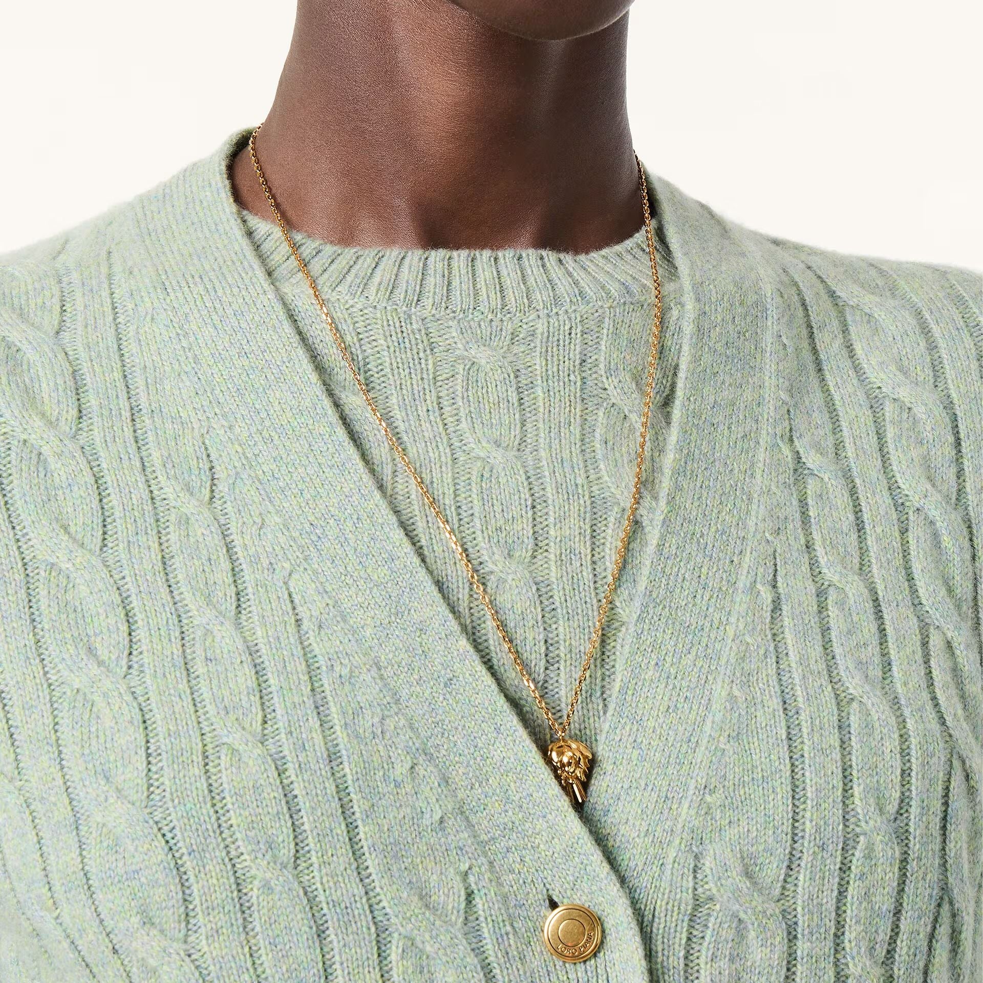 Loro Piana Treccia Cardigan in Baby Cashmere