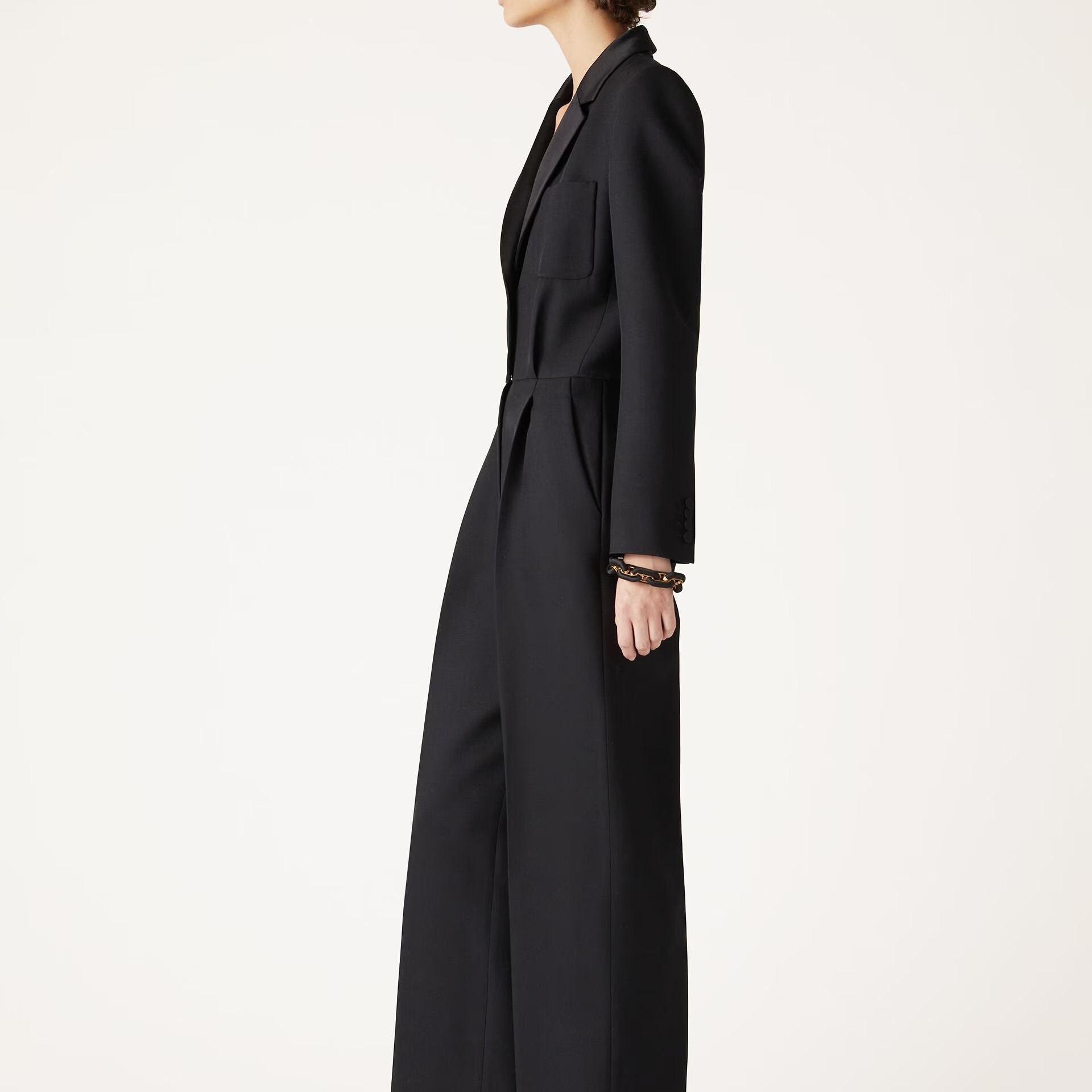 Loro Piana Sabine Jumpsuit in Virgin Wool, Silk