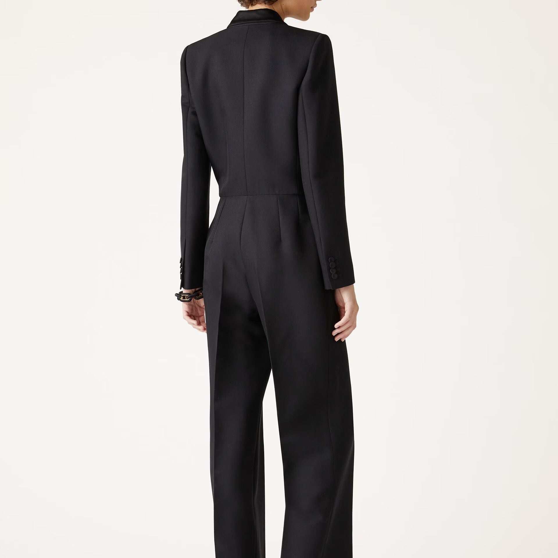 Loro Piana Sabine Jumpsuit in Virgin Wool, Silk