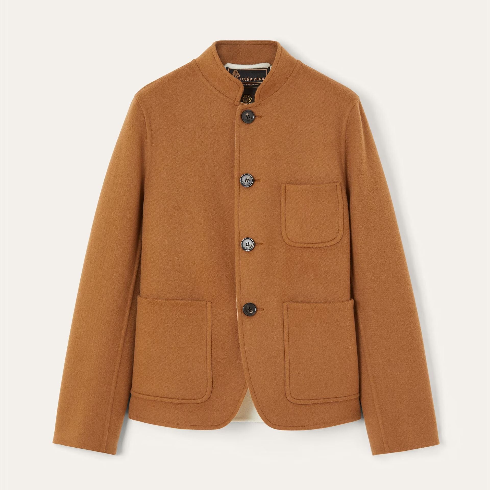 Loro Piana Spagna Mini Jacket in Baby Cashmere, Vicuña
