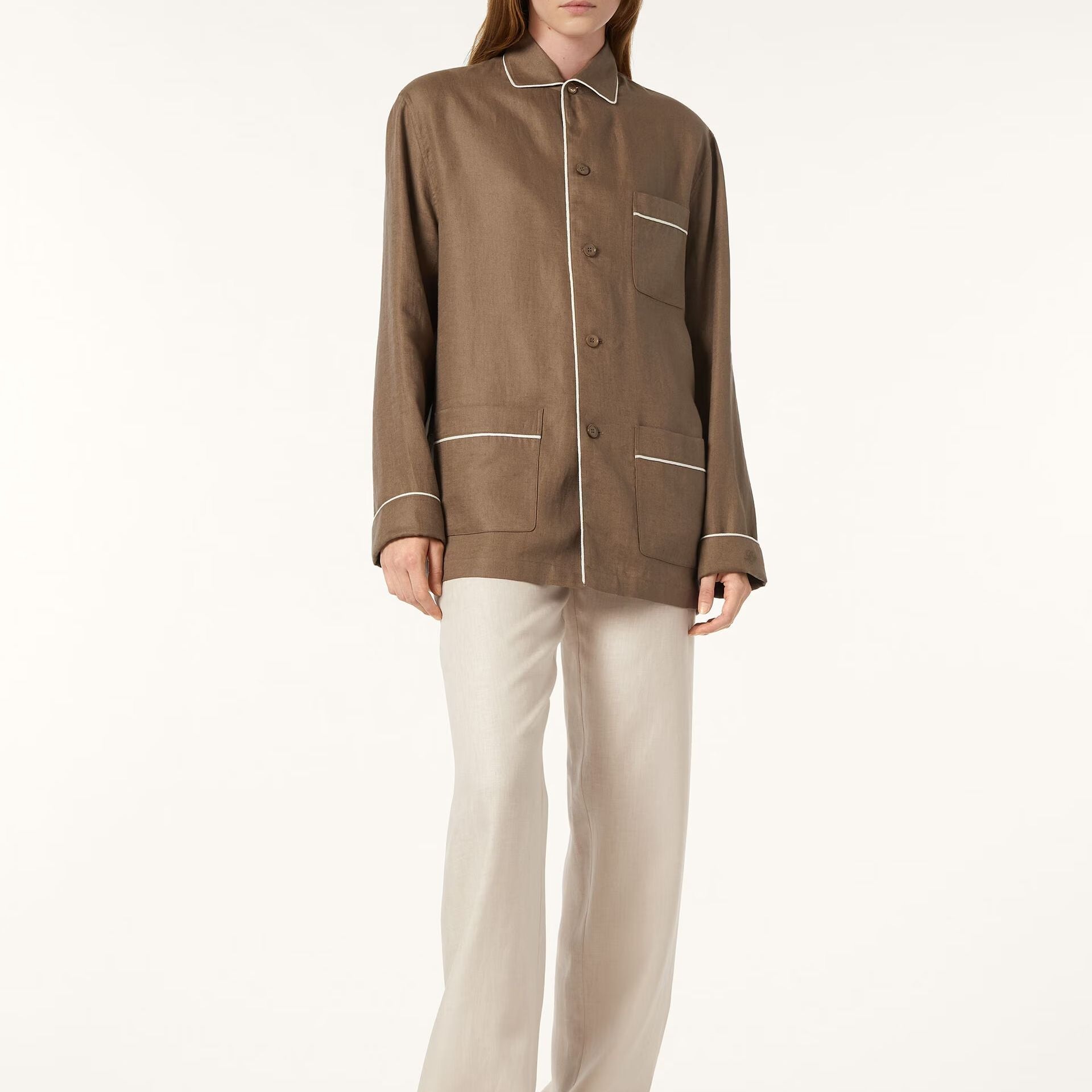Loro Piana Lian Pyjamas Shirt in Linen
