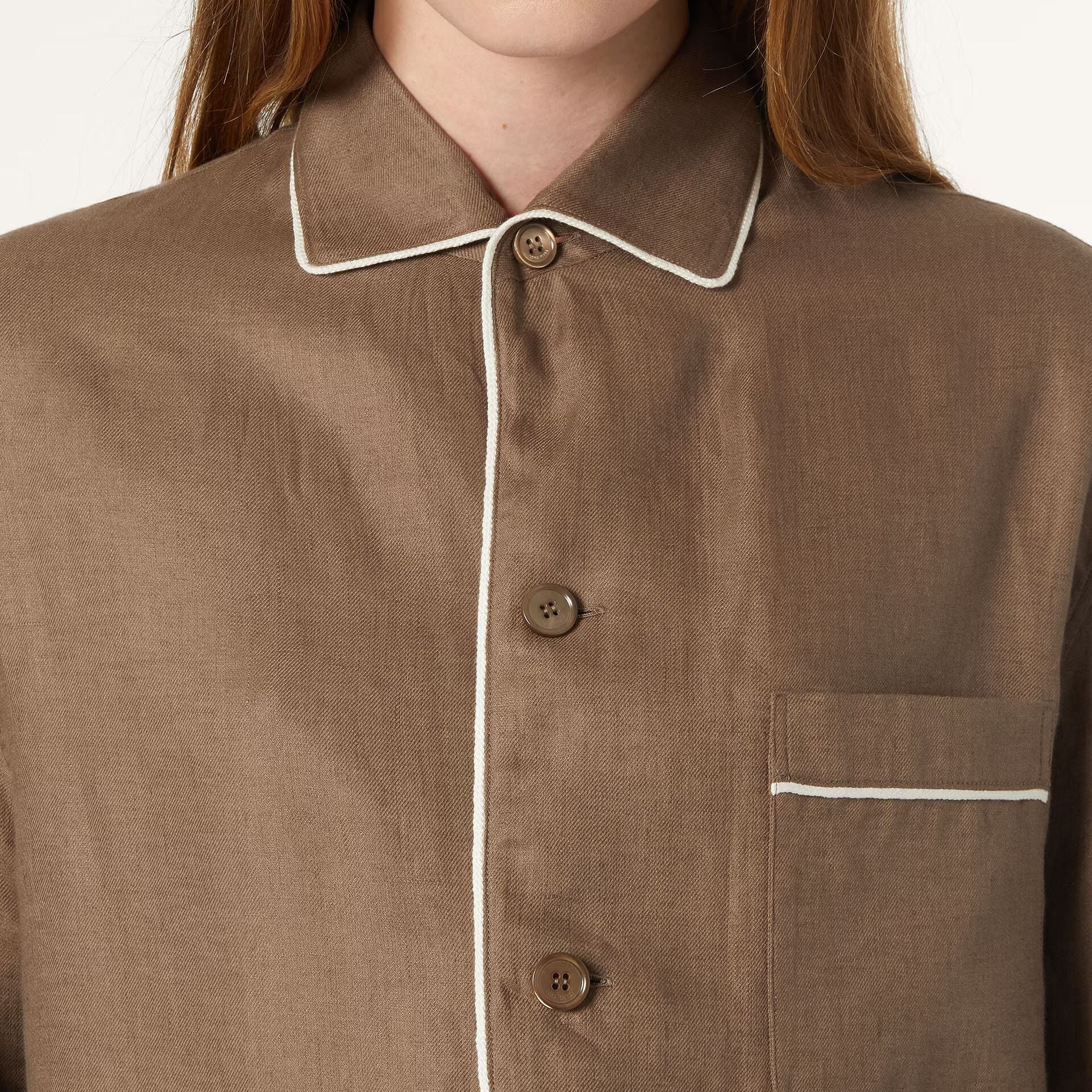 Loro Piana Lian Pyjamas Shirt in Linen