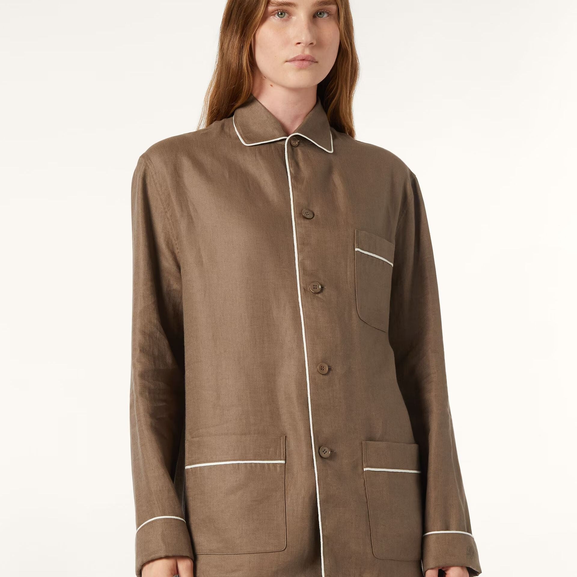 Loro Piana Lian Pyjamas Shirt in Linen