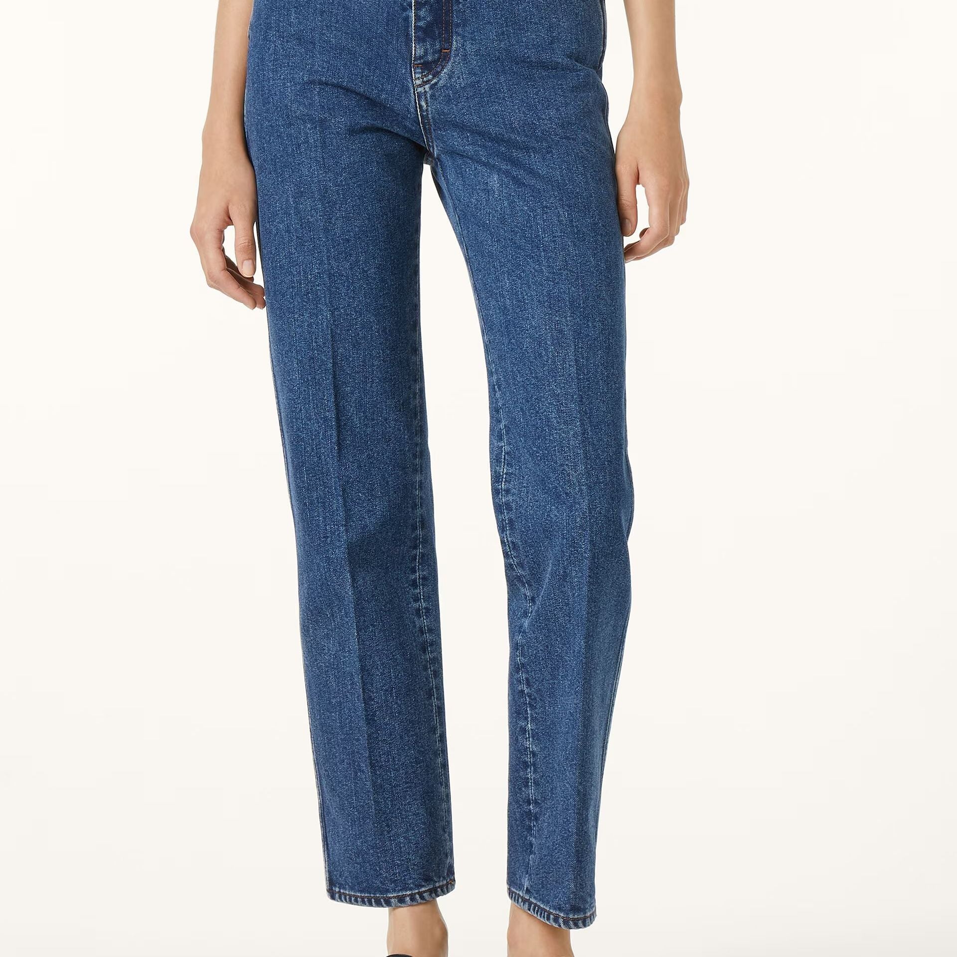 Loro Piana Brooke Jeans in Denim Silk
