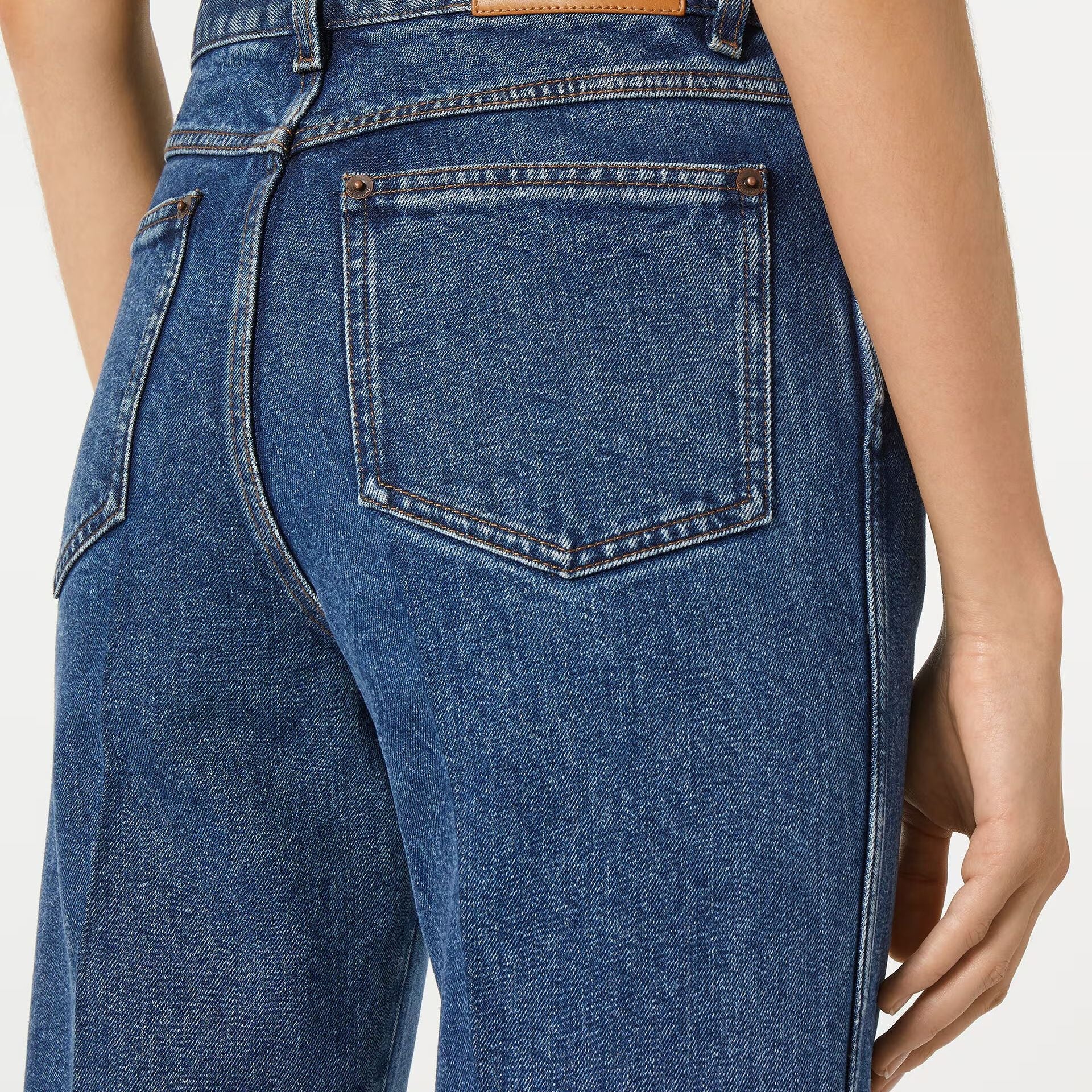 Loro Piana Brooke Jeans in Denim Silk