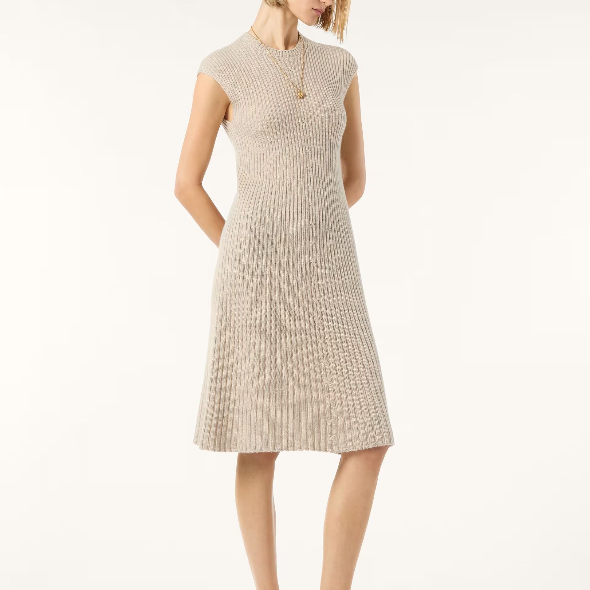 Loro Piana Plane Tree Dress in Baby Cashmere