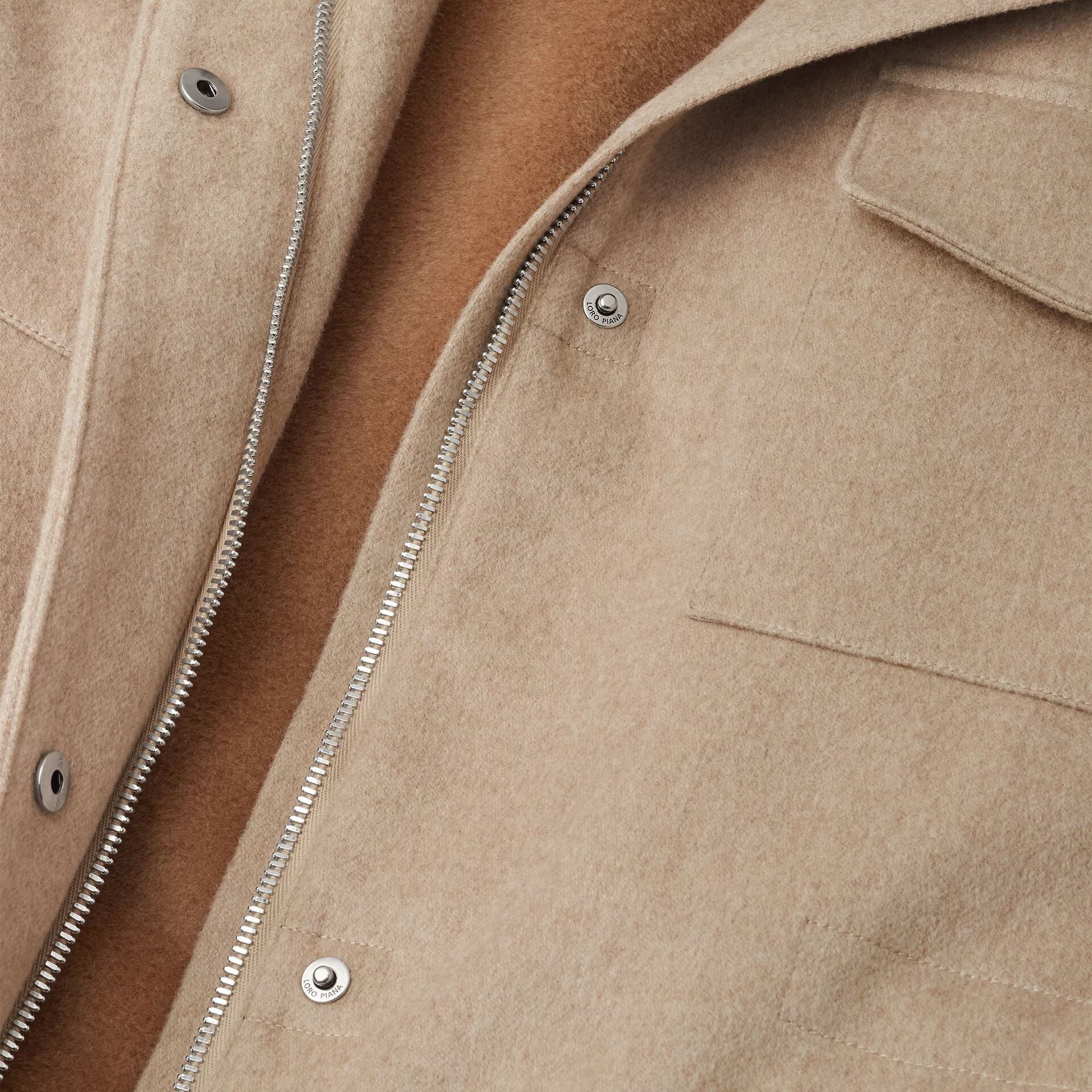 Loro Piana Traveller Field Jacket in Cashmere - Storm System®