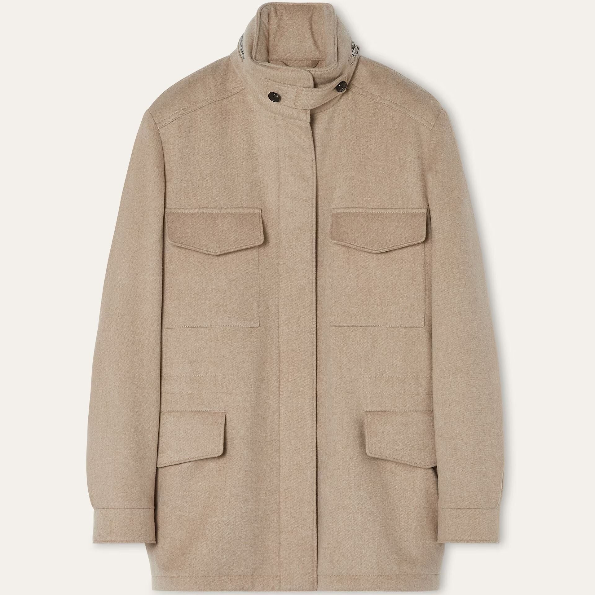 Loro Piana Traveller Field Jacket in Cashmere - Storm System®