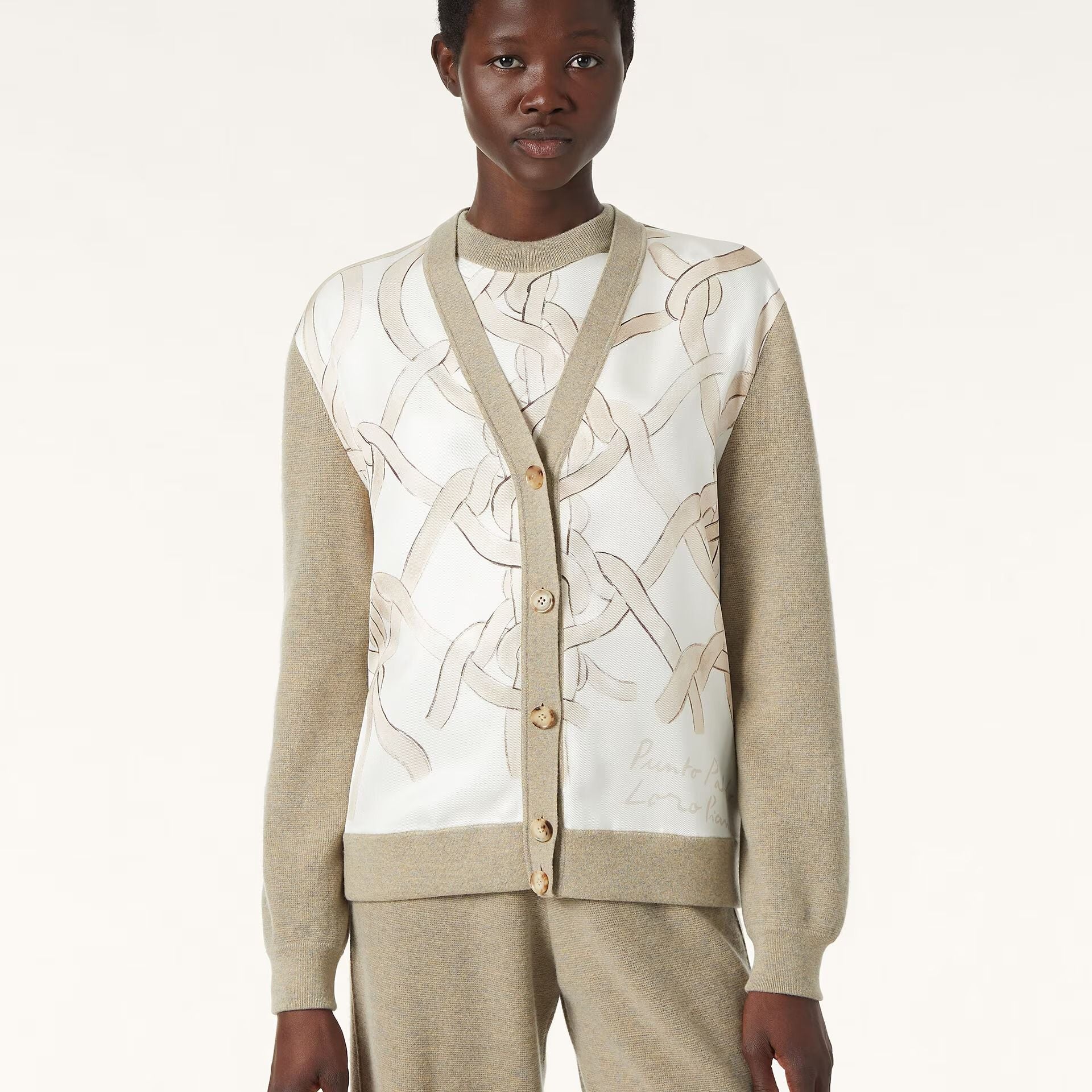 Loro Piana Punto Pablo Cardigan in Cashmere. Silk