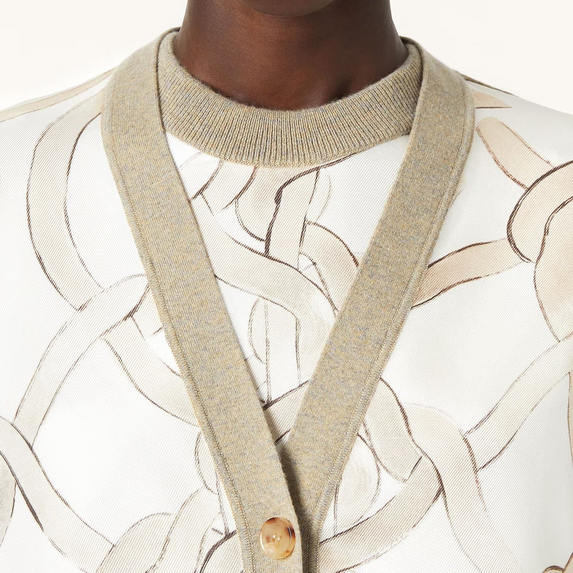 Loro Piana Punto Pablo Cardigan in Cashmere. Silk