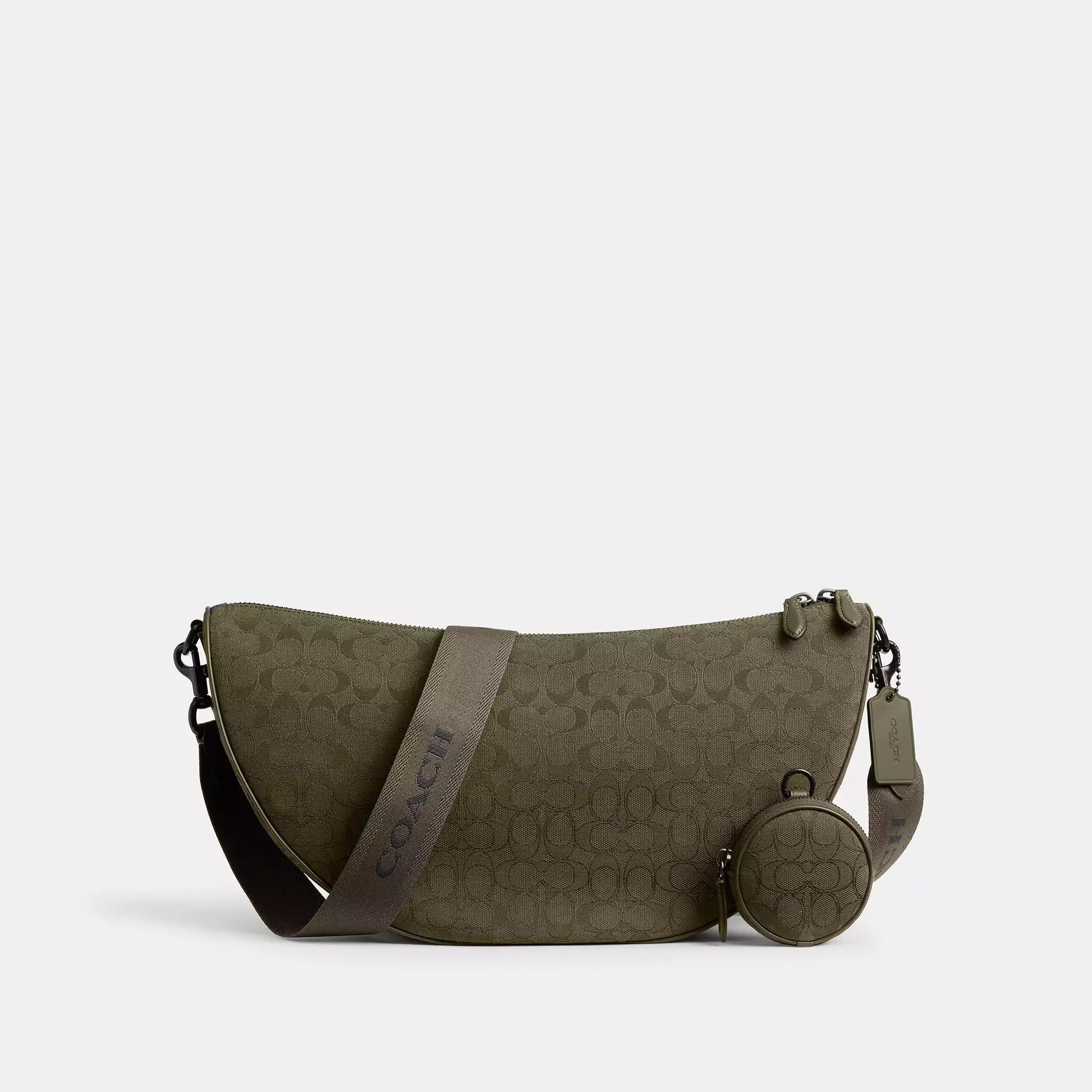 Coach Hall Soft Sling Bag 45 In Signature Jacquard