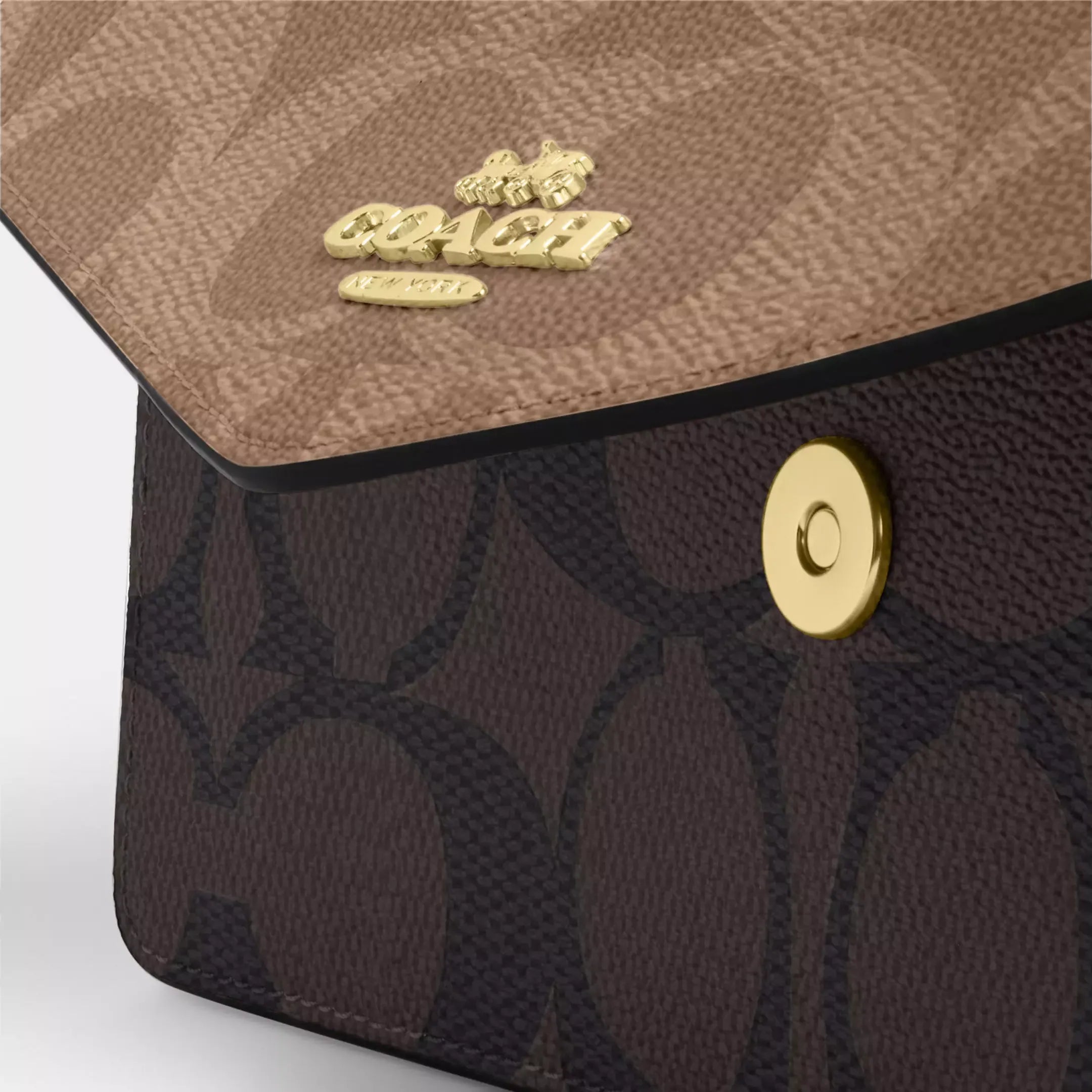 Coach Klare Envelope Crossbody Bag In Blocked Signature Canvas