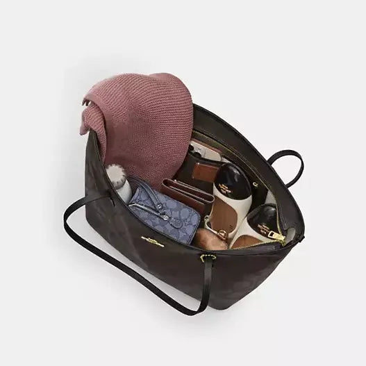 Coach Large City Tote Bag In Maxi Signature Canvas