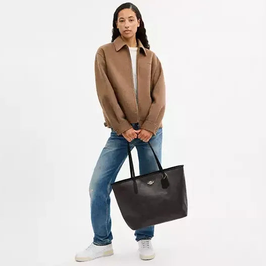 Coach Large City Tote Bag In Maxi Signature Canvas