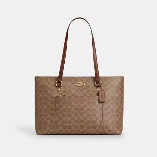 Coach Station Tote Bag In Signature Canvas