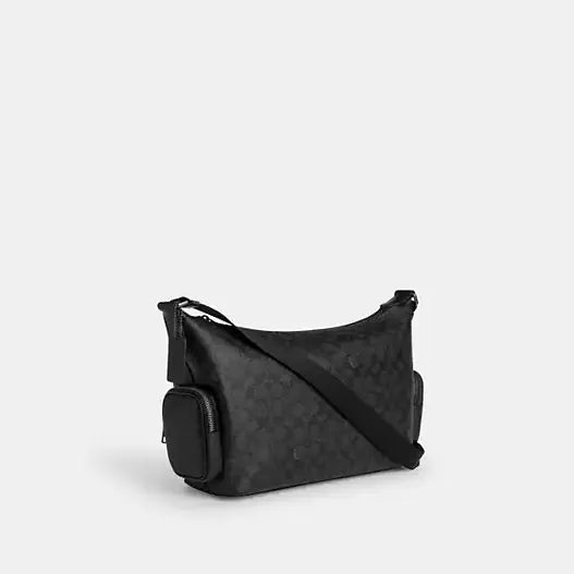 Coach Finn Crossbody Bag With Pockets In Signature Canvas
