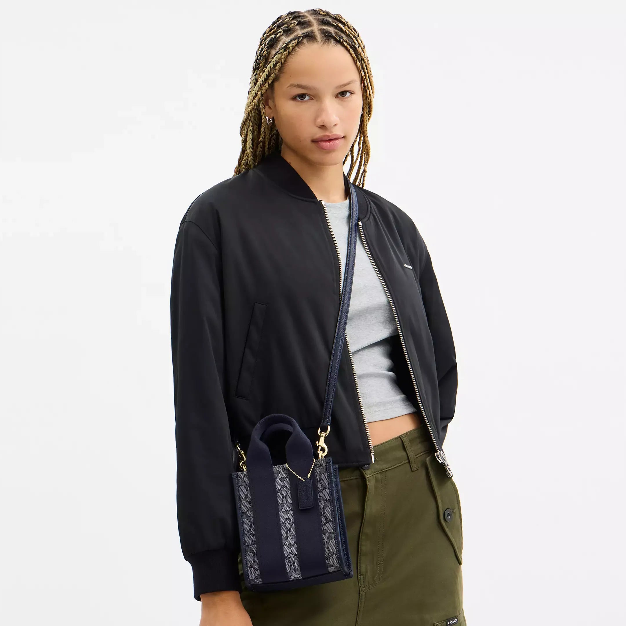 Coach Smith Mini Tote Bag In Signature Jacquard