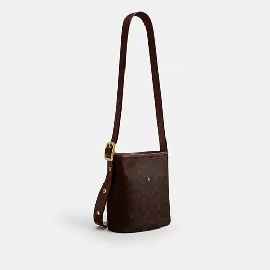 Coach Bleecker Bucket Bag 21 In Signature Canvas