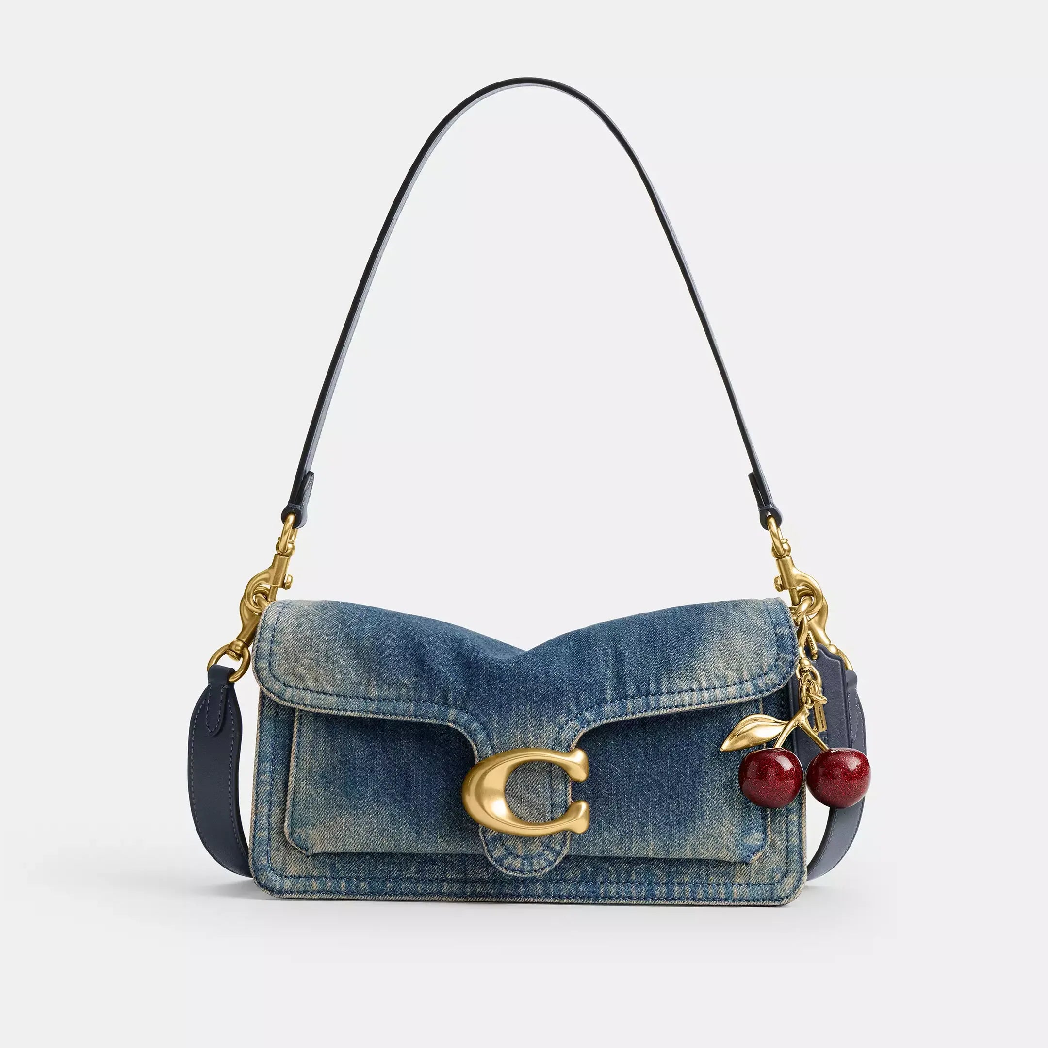 Coach Tabby Shoulder Bag 26 In Regenerative Cotton Denim