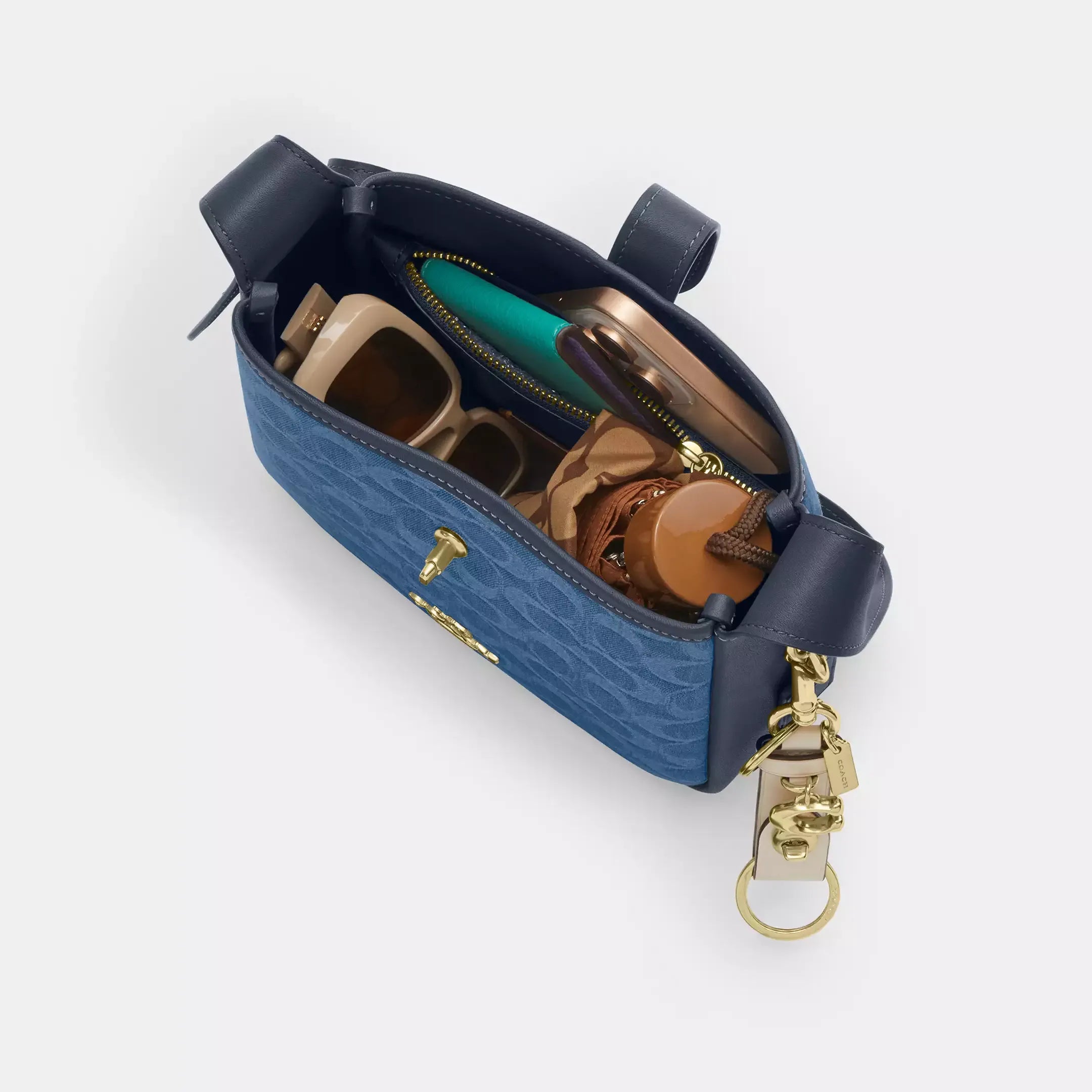 Coach Hadley Mini Crossbody Bag In Signature Denim