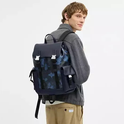Coach Clark Backpack In Signature Camo Print