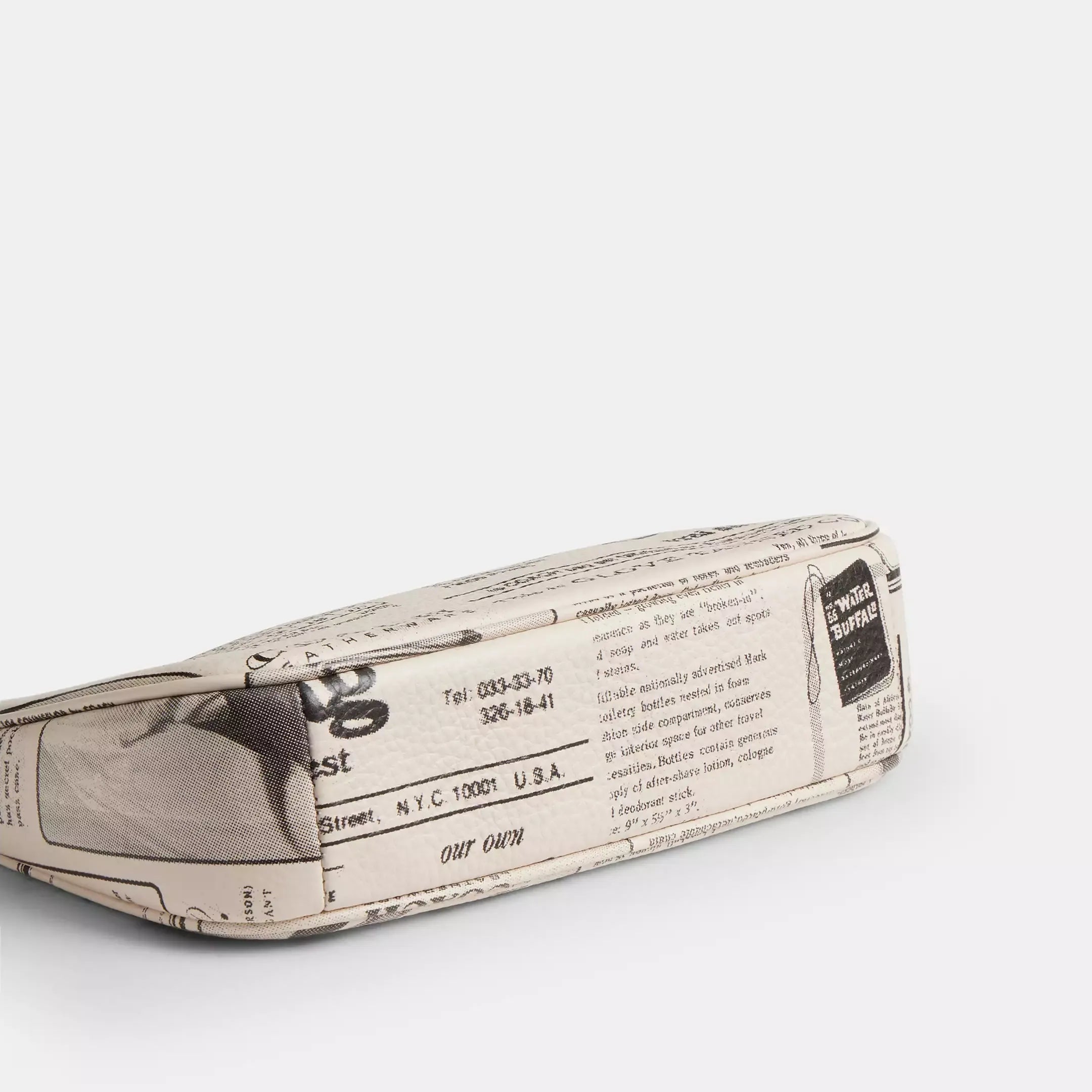 Coach Nolita 19 With Newspaper Print