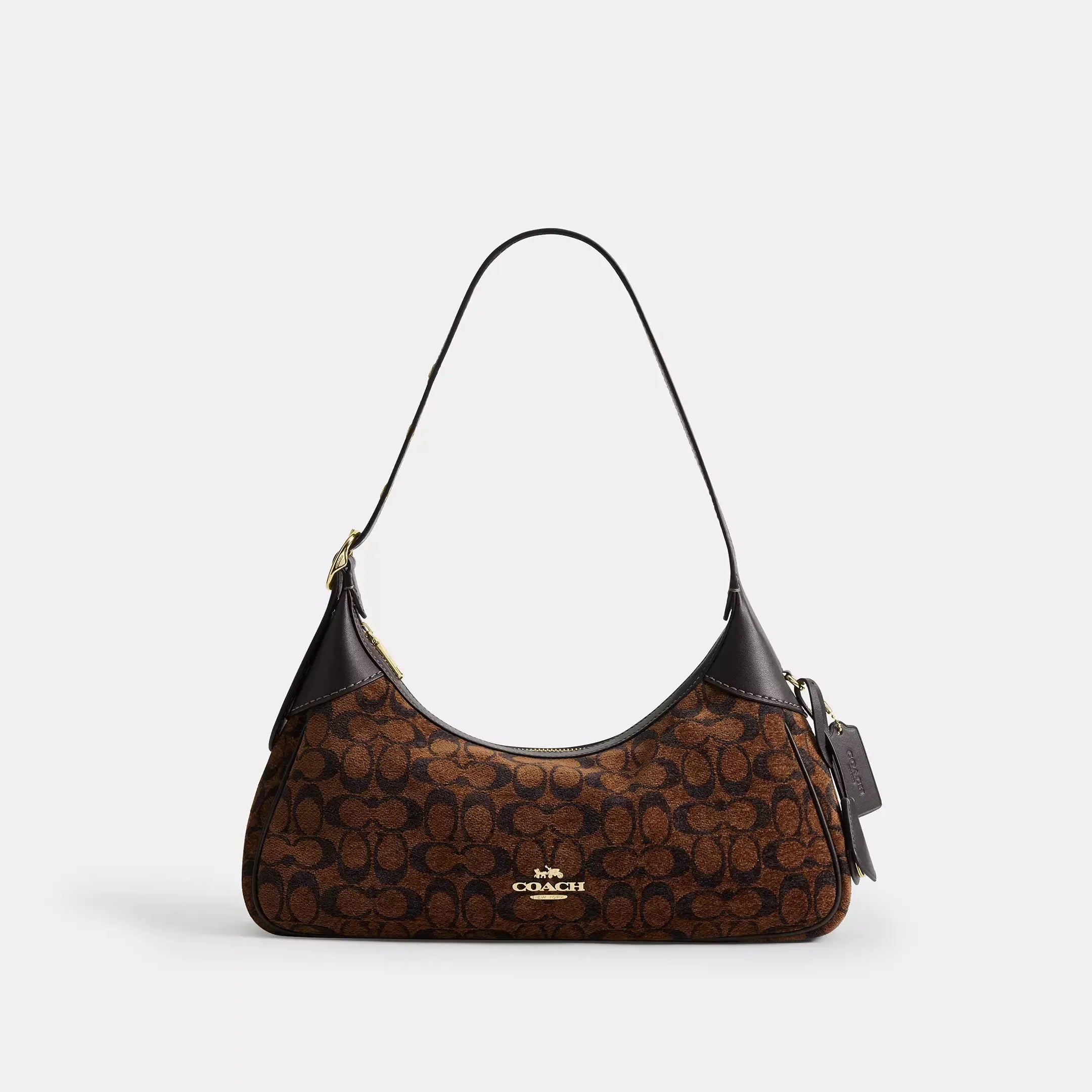 Coach Ella Small Shoulder Bag In Signature Chenille
