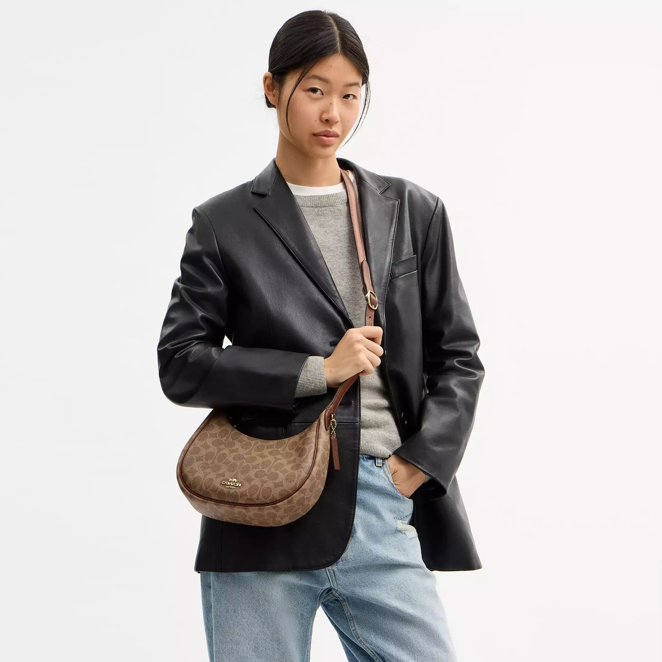 Coach Emily Shoulder Bag In Signature Canvas