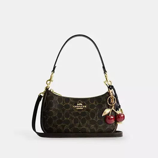 Coach Teri Shoulder Bag In Loved Signature Canvas With Charms