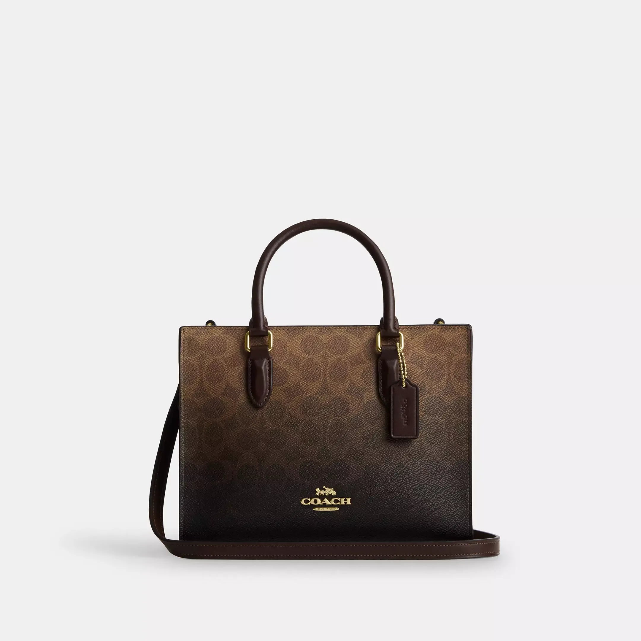 Coach Maggie Small Tote Bag In Ombre Signature Canvas