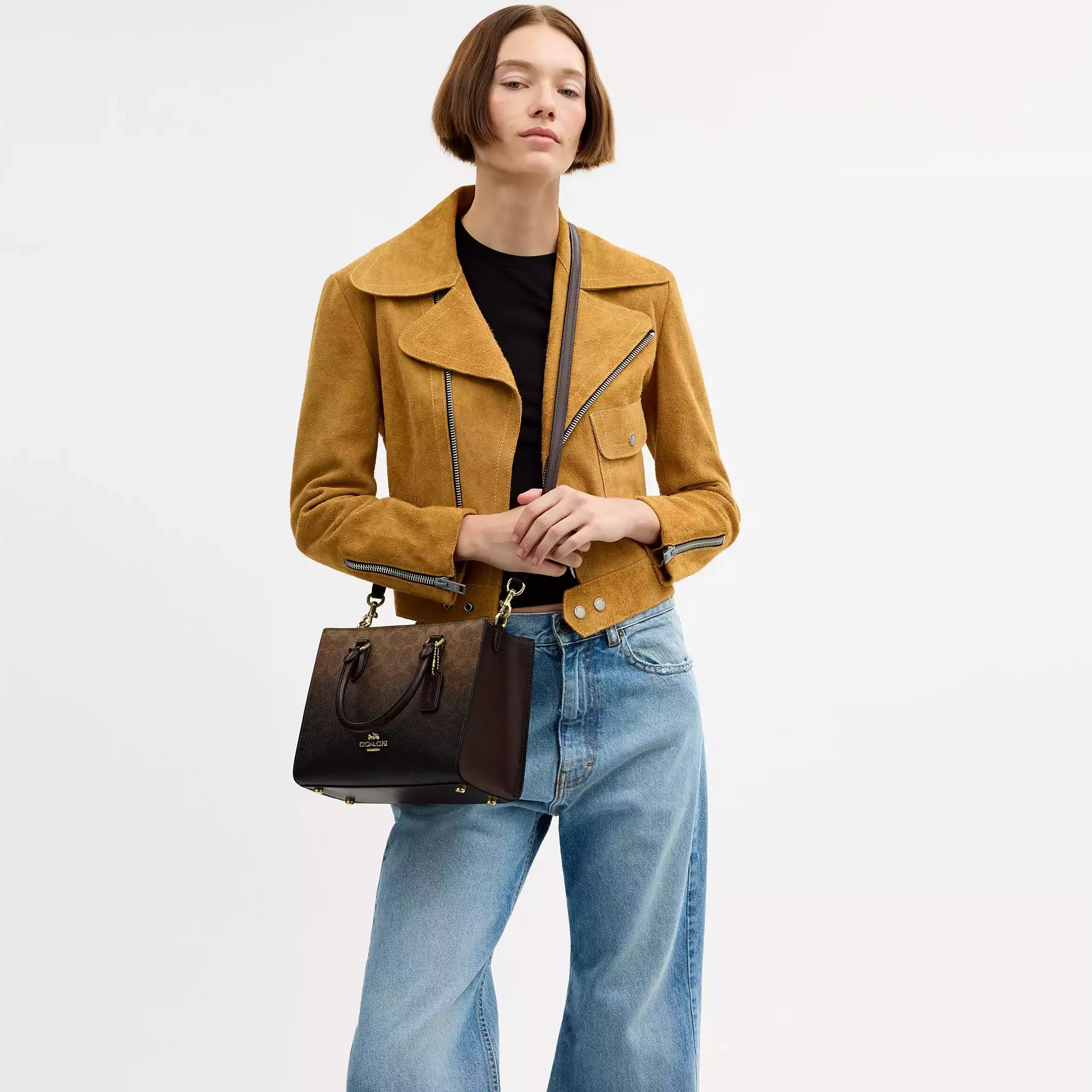 Coach Maggie Small Tote Bag In Ombre Signature Canvas