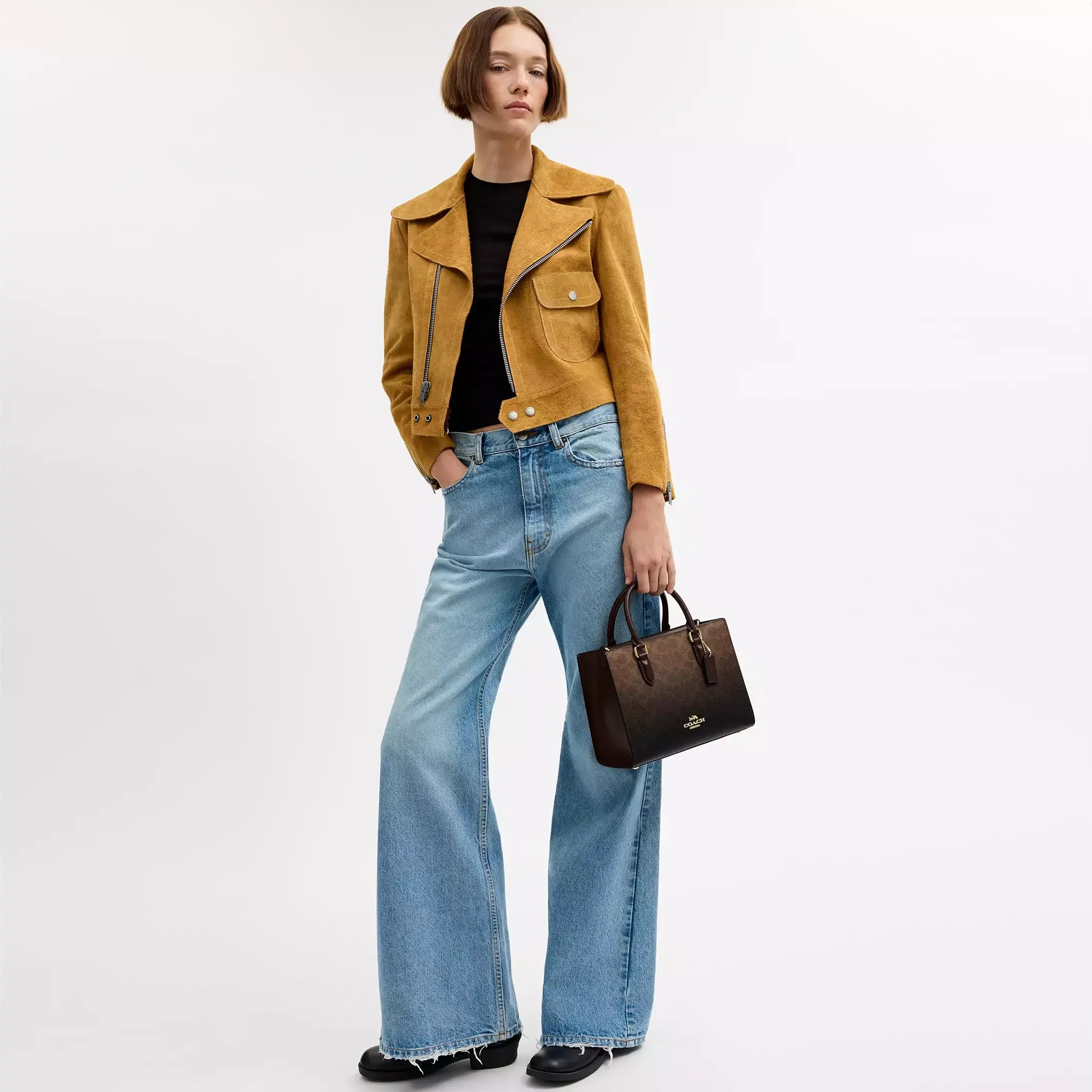 Coach Maggie Small Tote Bag In Ombre Signature Canvas