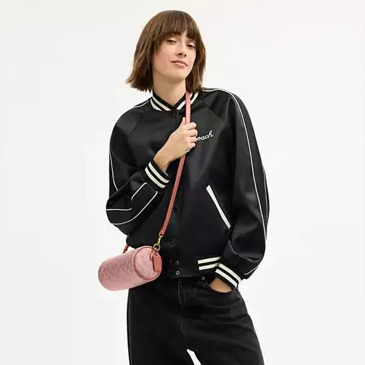 Coach Barrel Bag In Signature Canvas