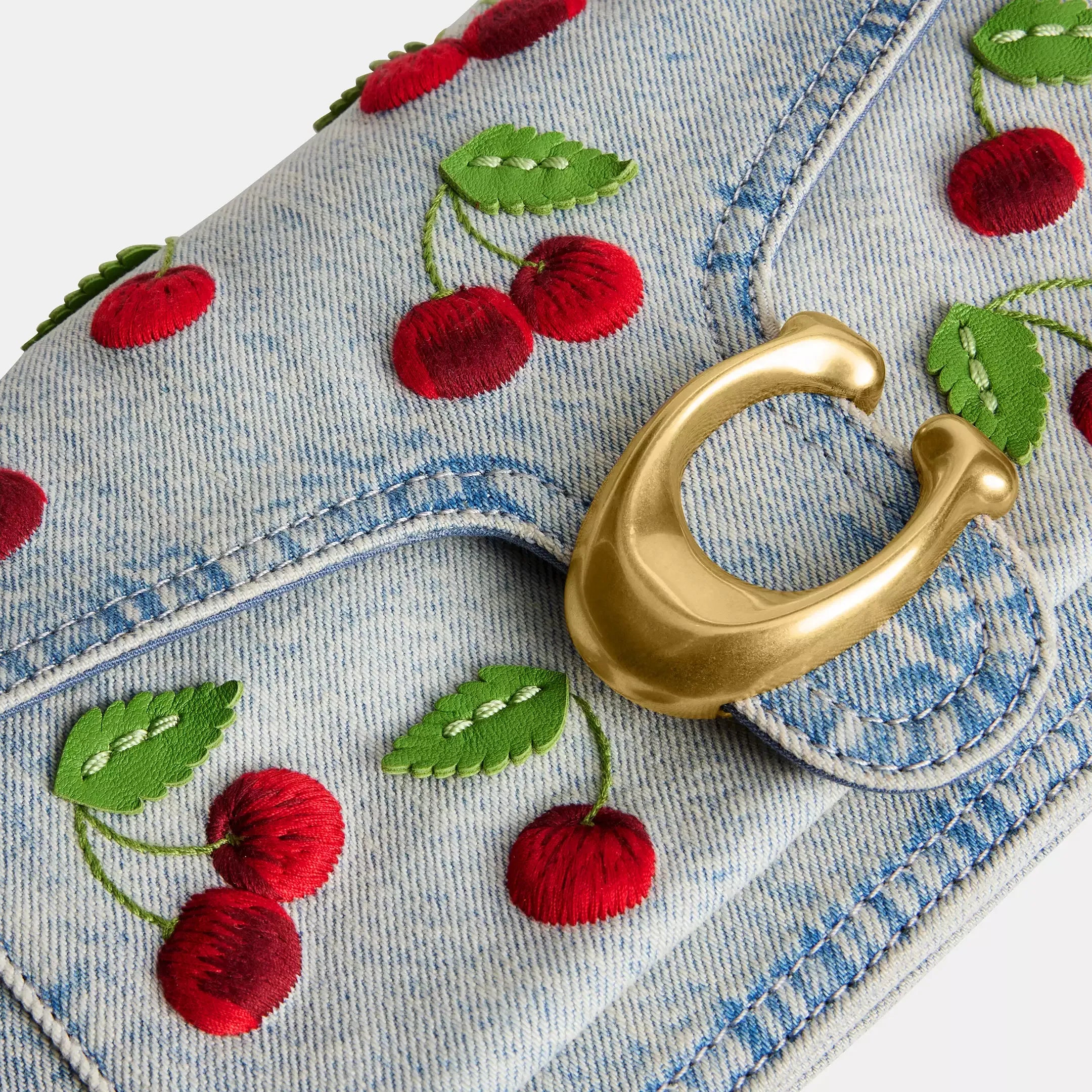 Coach Tabby Shoulder Bag 26 With Cherry Embroidery