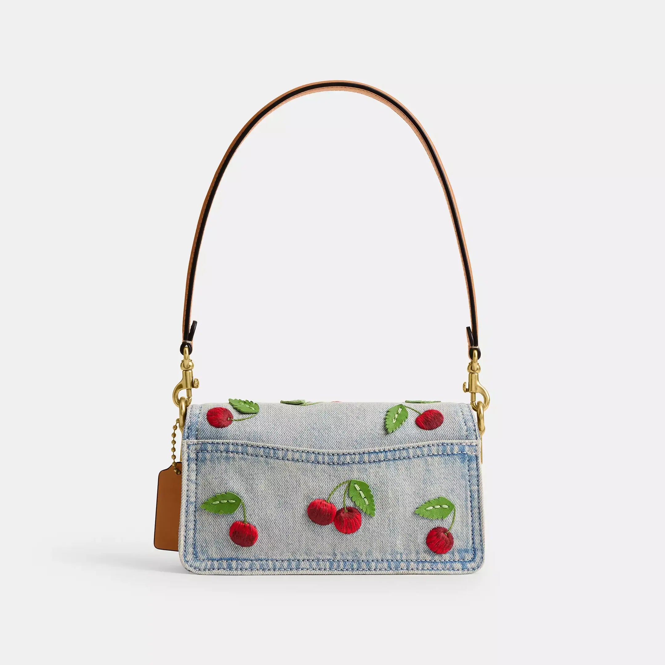 Coach Tabby Shoulder Bag 20 With Cherry Embroidery
