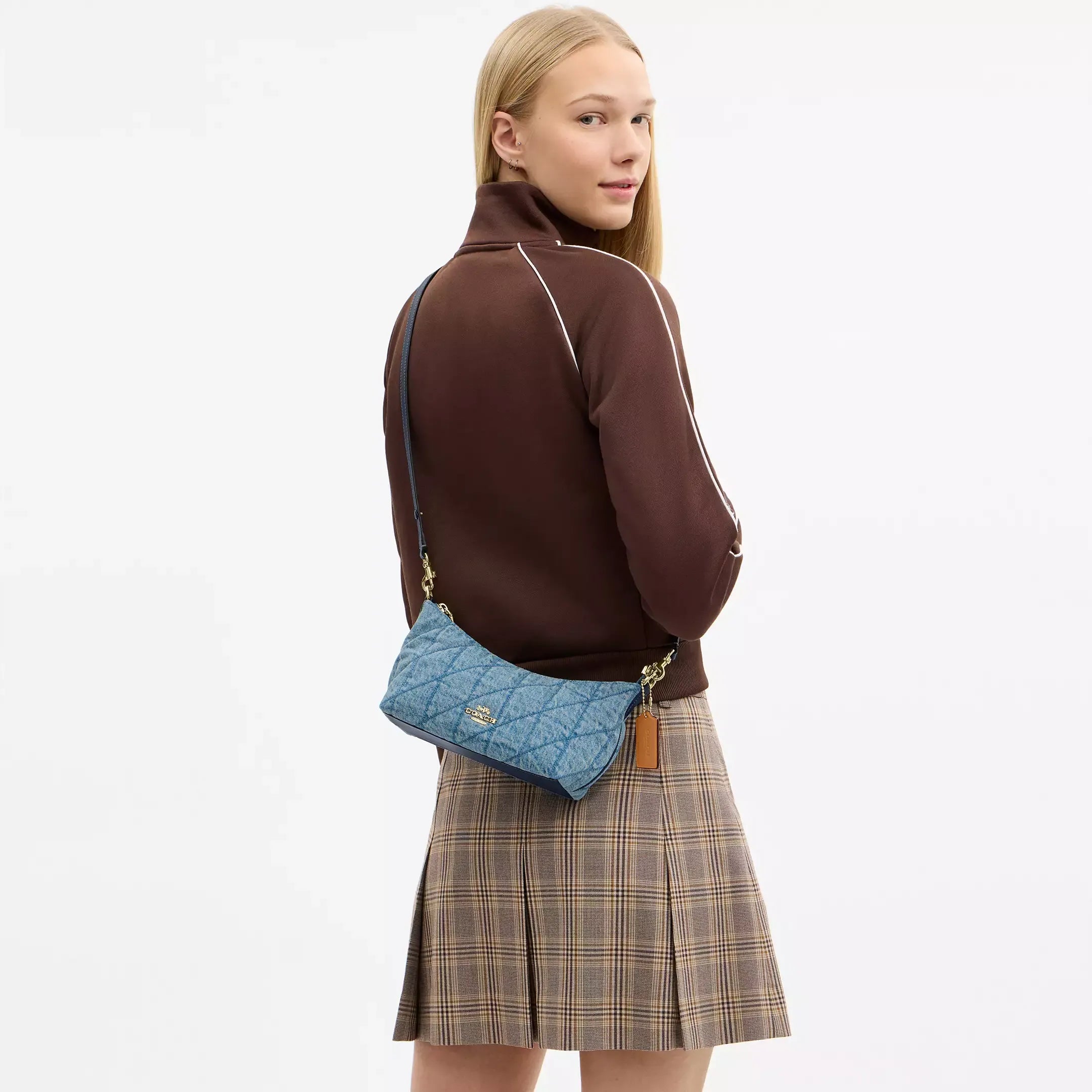 Coach Caitlin Shoulder Bag With Quilting