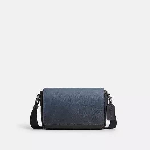 Coach Jack Small Flap Crossbody Bag In Ombre Signature Canvas