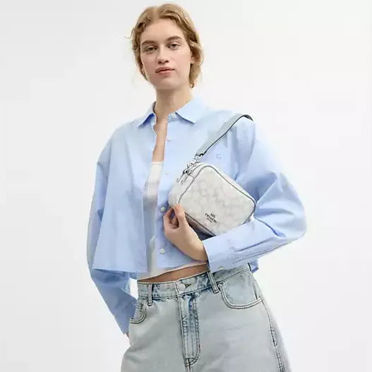 Coach Mini Carey Crossbody Bag In Signature Canvas