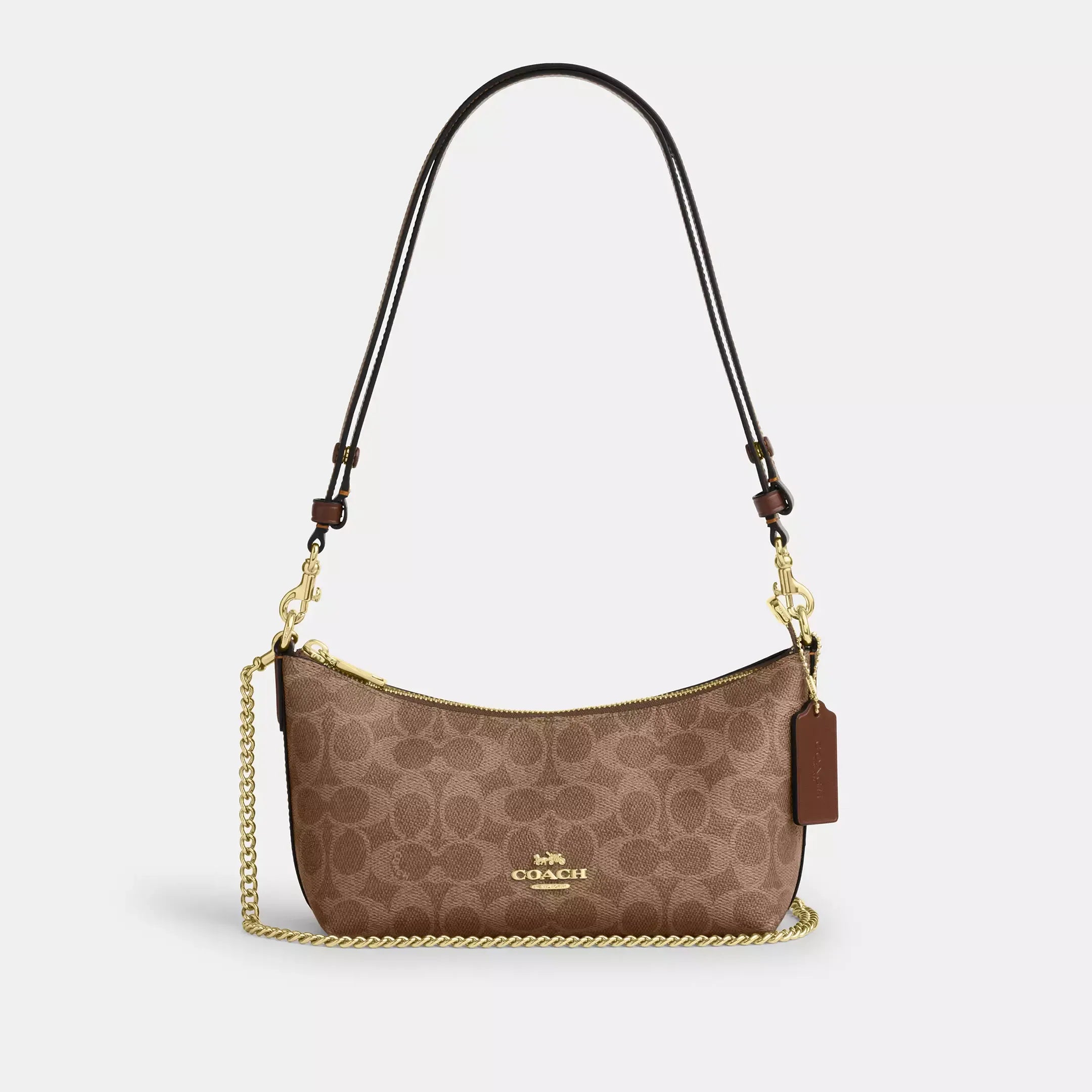 coach Caitlin Shoulder Bag In Signature Canvas