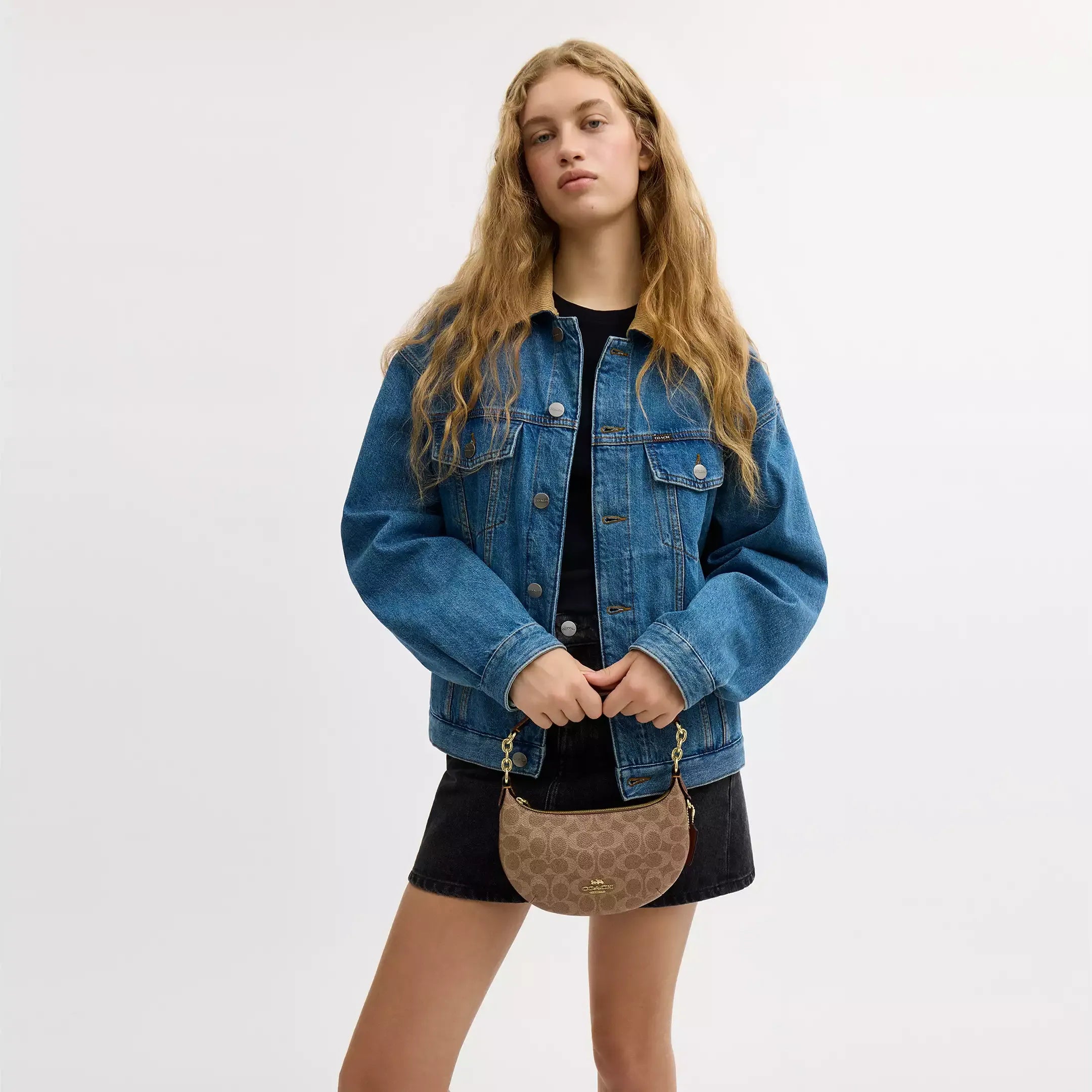 Coach Mini Payton Bag In Signature Canvas