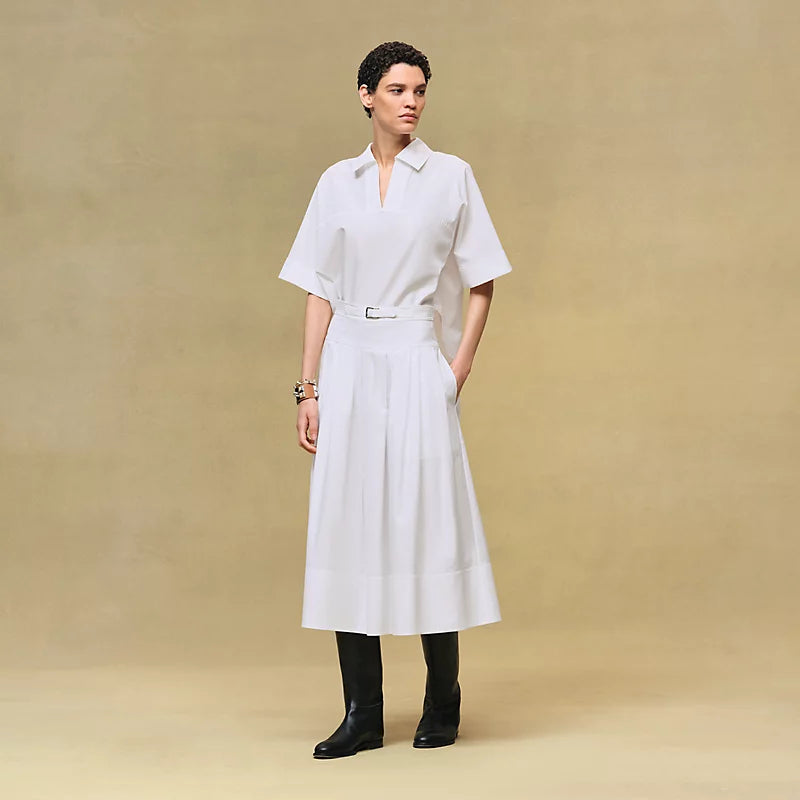 Hermès Cropped polo blouse