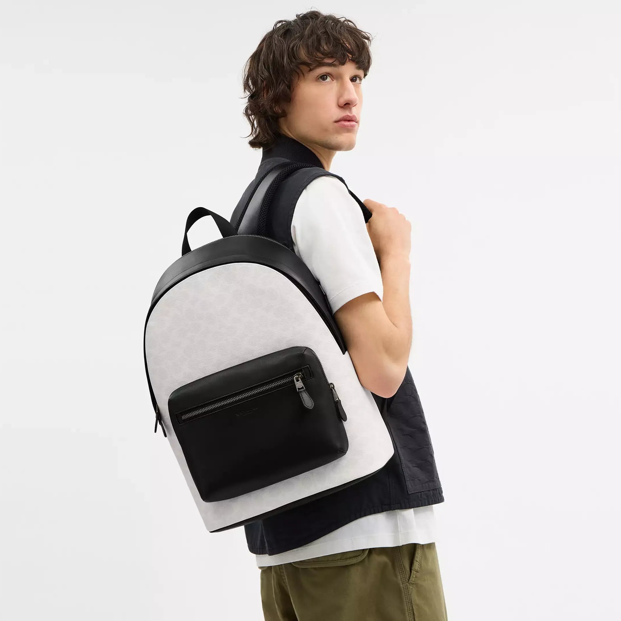 Coach West Backpack In Signature Canvas