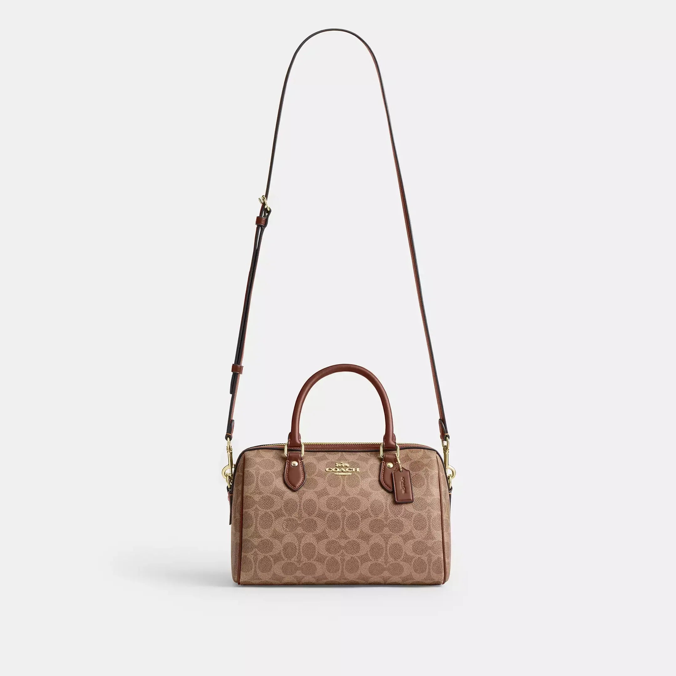 Coach Rowan Satchel Bag In Signature Canvas
