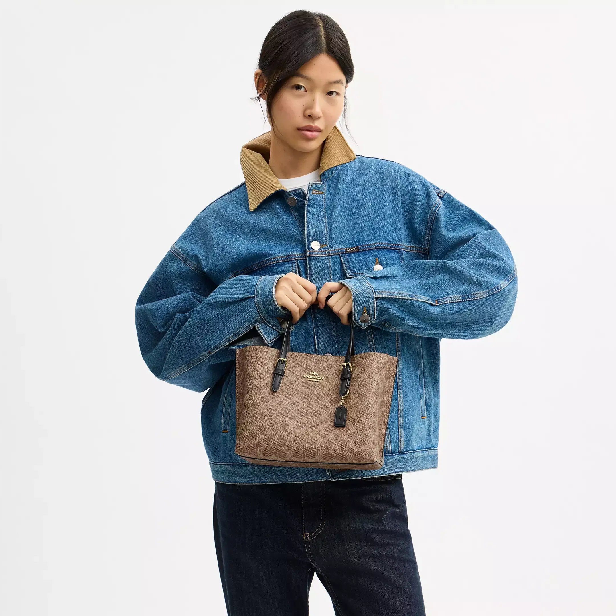 Coach Mollie Tote Bag 25 In Signature Canvas